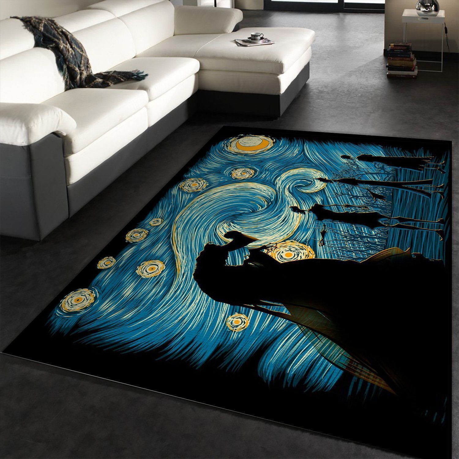 Starry Hallows Starry Art Area Rug, Living room and bedroom Rug, Christmas Gift US Decor - Indoor Outdoor Rugs