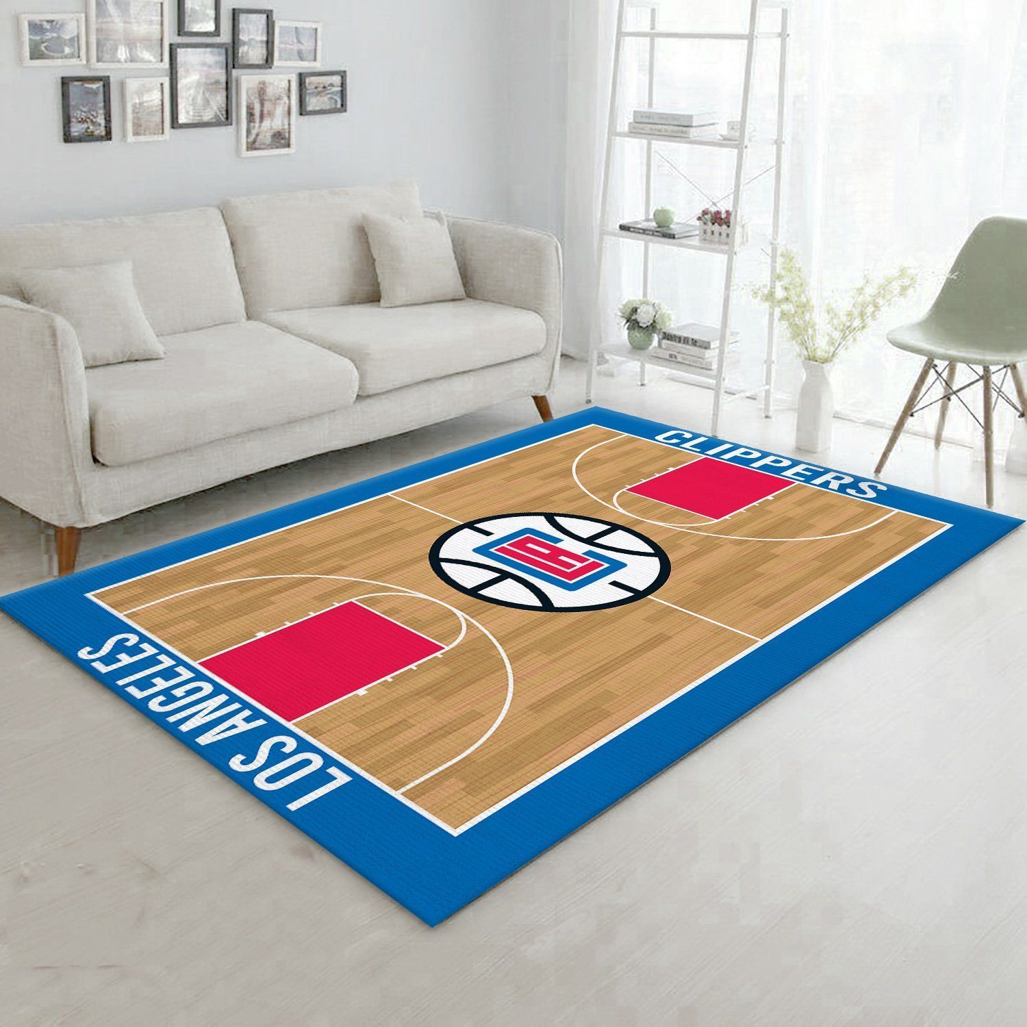 Los Angeles Clippers Nba Rug Room Carpet Sport Custom Area Floor Home Decor V1 - Indoor Outdoor Rugs