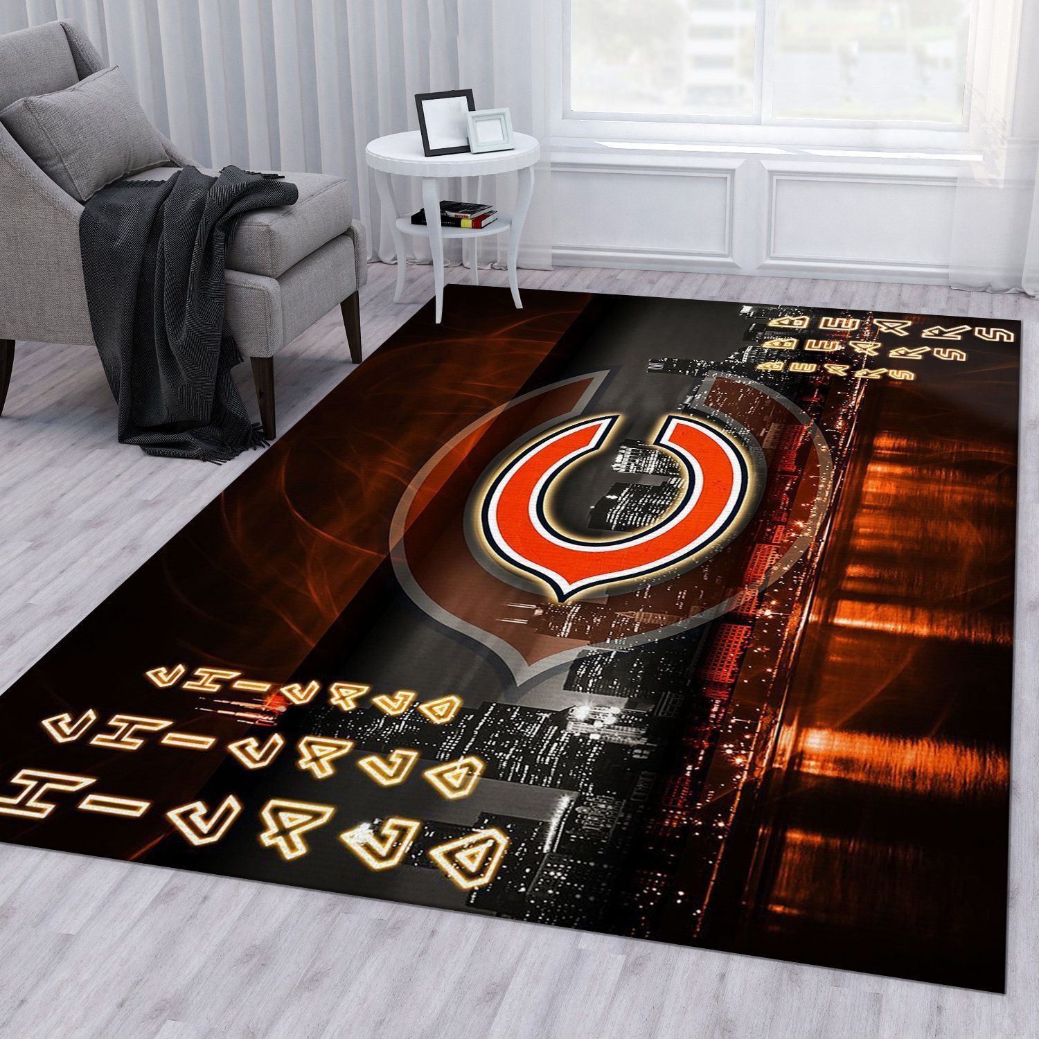 Chicago Bears Nfl Area Rug Living Room Rug Christmas Gift US Decor - Indoor Outdoor Rugs