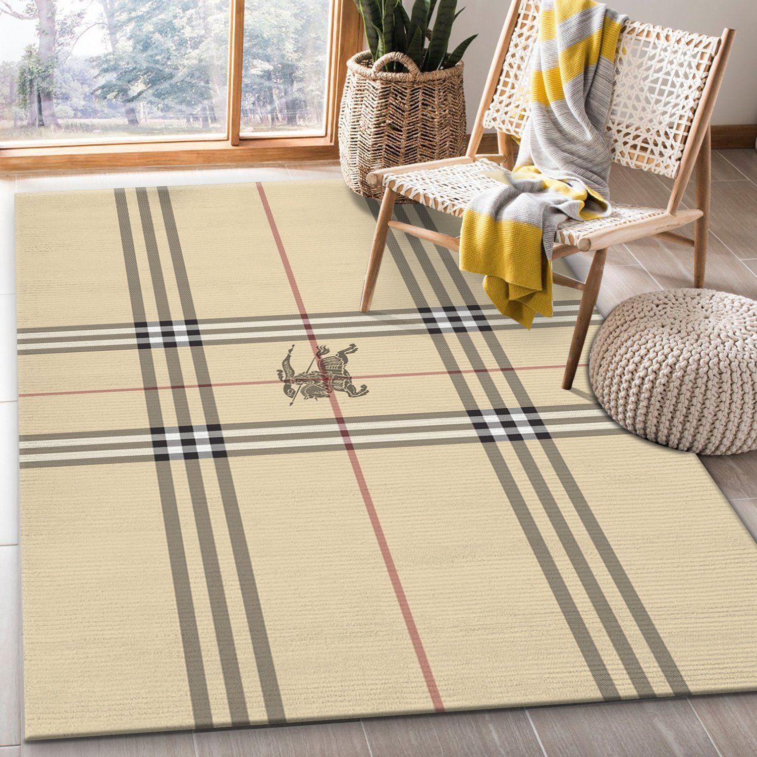 Burberry Ver7 Rug Living Room Rug US Gift Decor - Indoor Outdoor Rugs