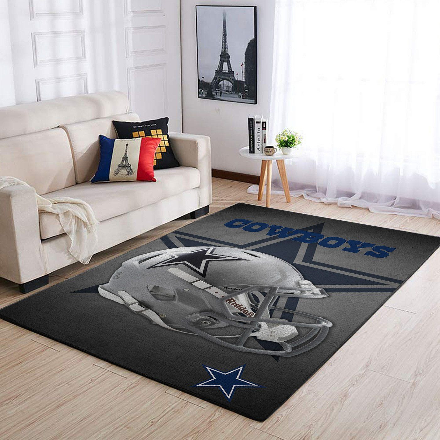 Dallas Cowboys Nfl Team Logo Helmet Nice Gift Home Decor Rectangle Area Rug - Indoor Outdoor Rugs