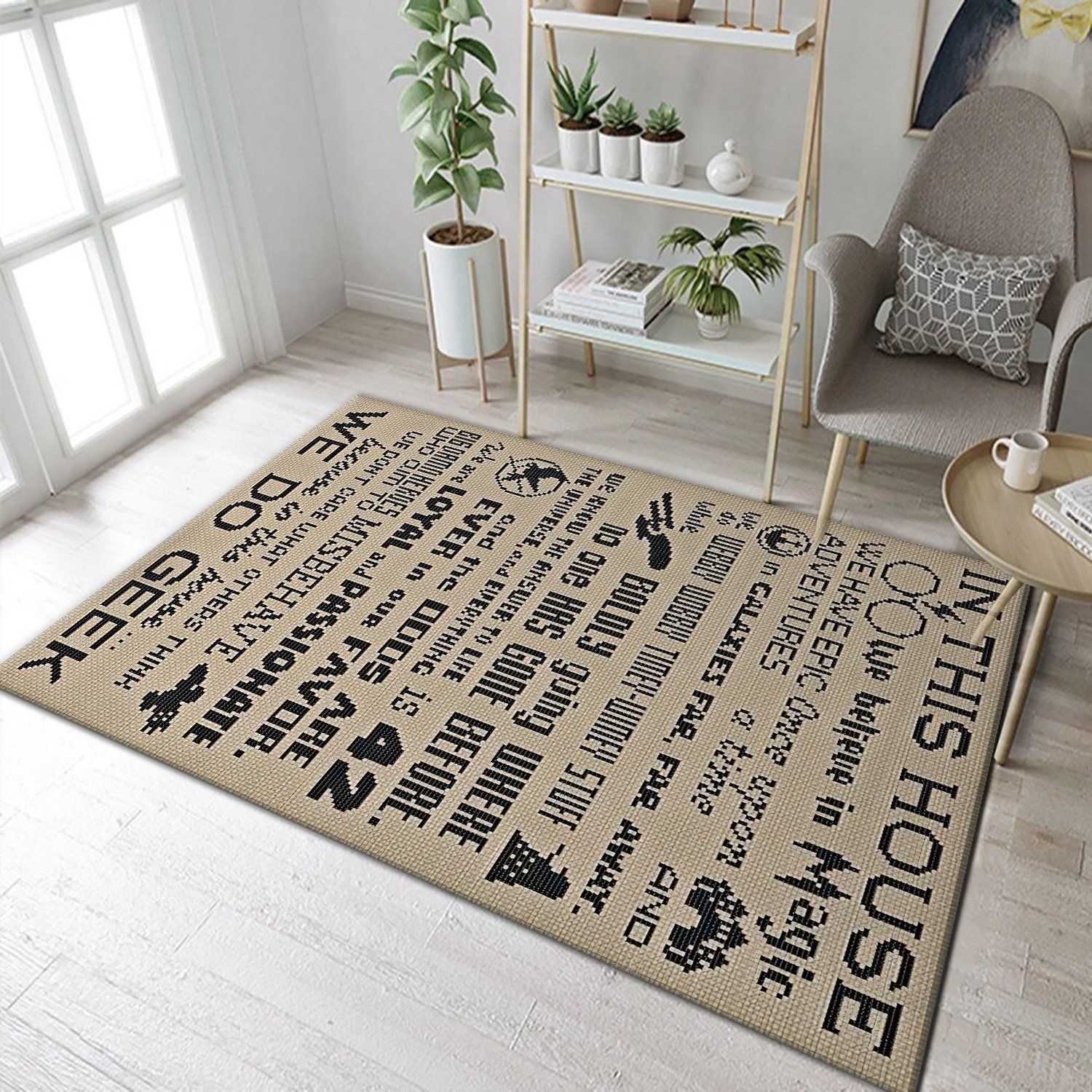 We Do Geek Area Rug Geeky Carpet Floor Decor - Indoor Outdoor Rugs