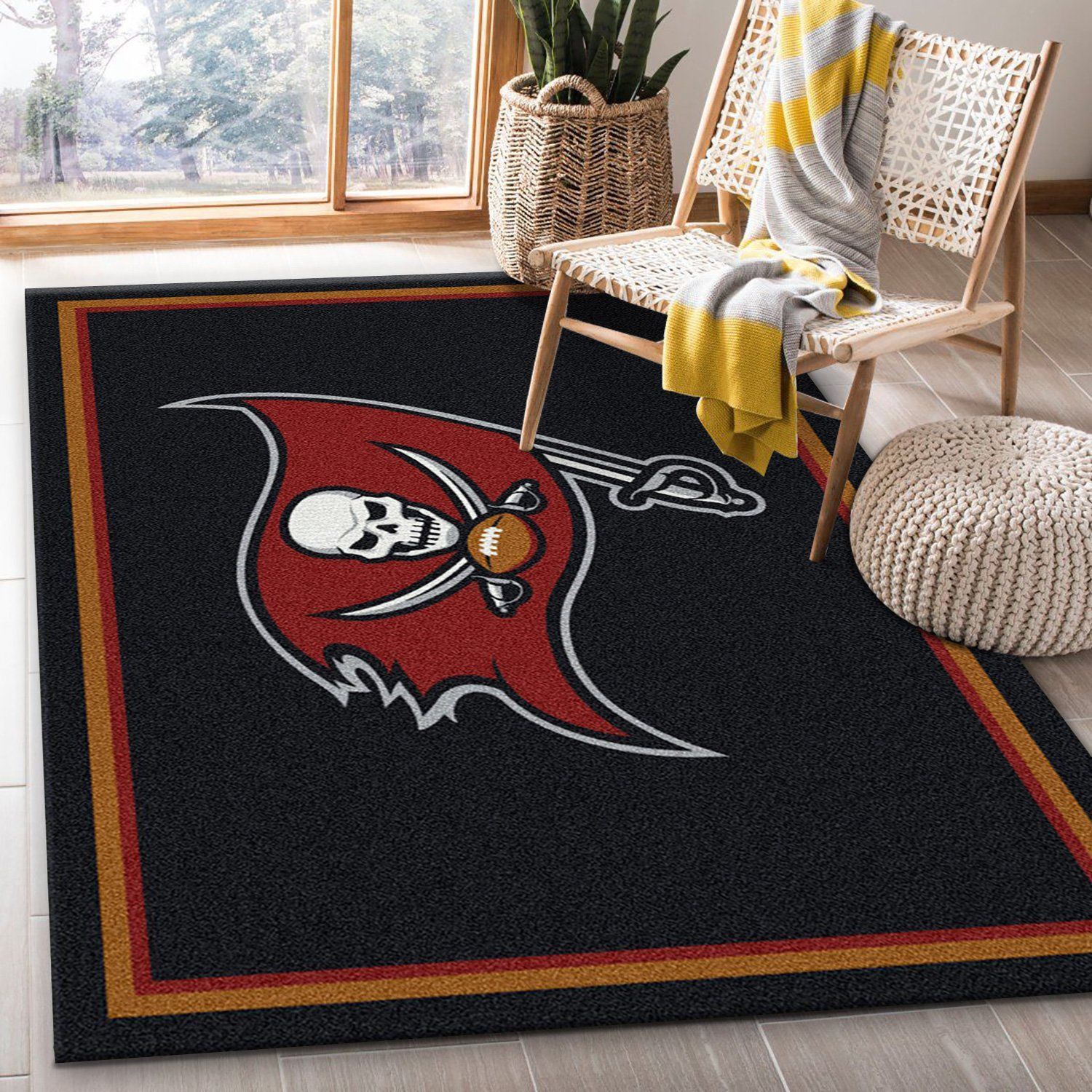 Nfl Spirit Tampa Bay Buccaneers Area Rug, Living Room Rug, Christmas Gift US Decor - Indoor Outdoor Rugs