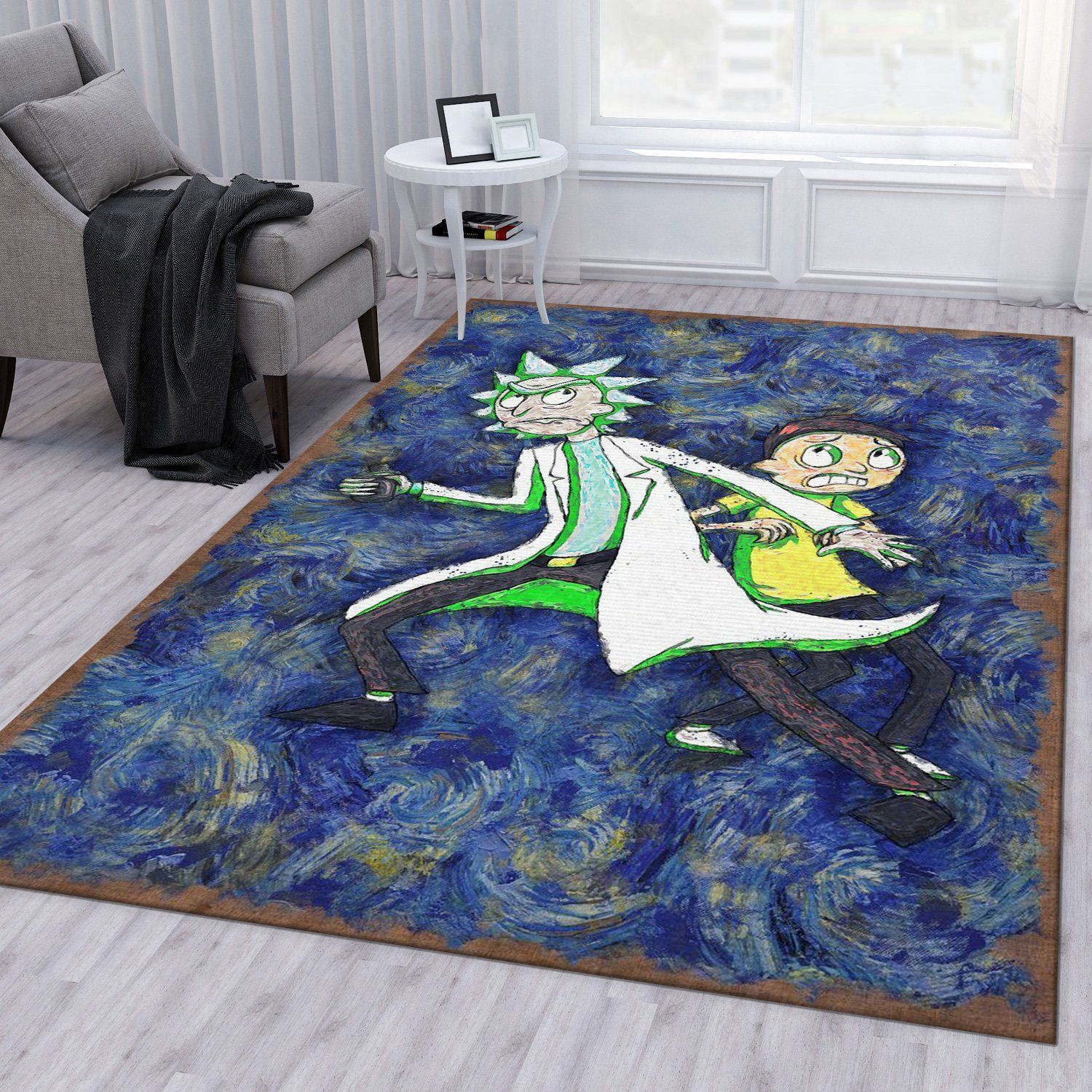 Rick And Morty Noel Gift Rug Living Room Rug Home Decor Floor Decor - Indoor Outdoor Rugs