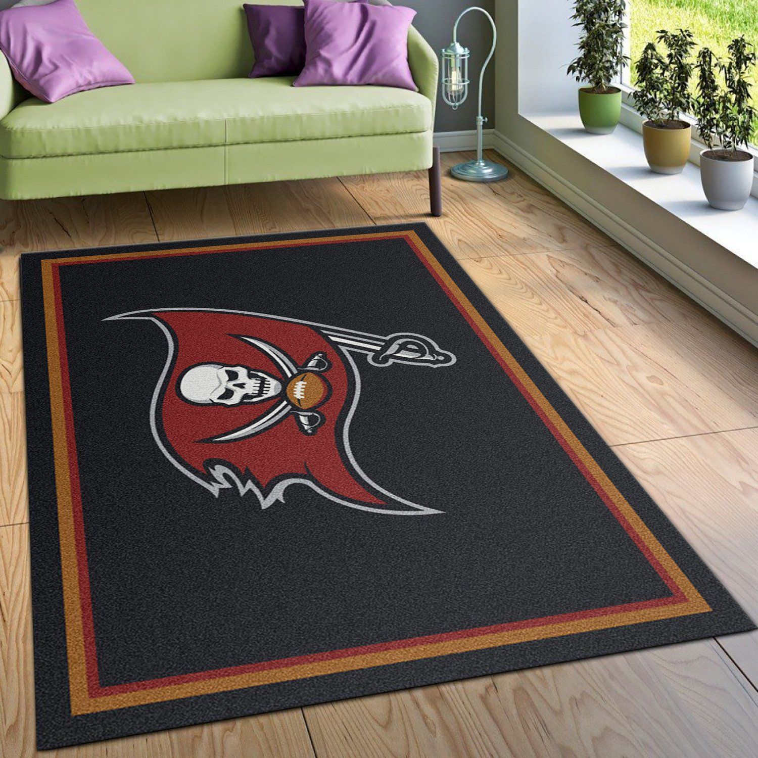 Nfl Spirit Tampa Bay Buccaneers Area Rug, Living Room Rug, Christmas Gift US Decor - Indoor Outdoor Rugs