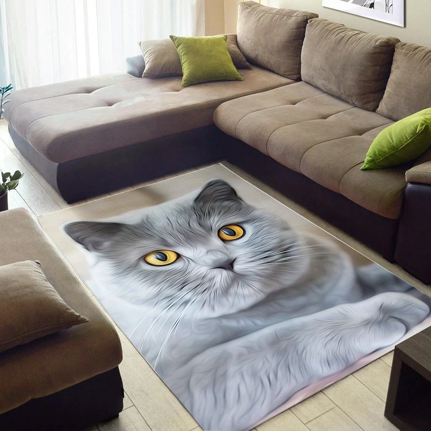 Chartreux  Area Rug ,  Room Rugs, Floor Decor Home Decor - Indoor Outdoor Rugs