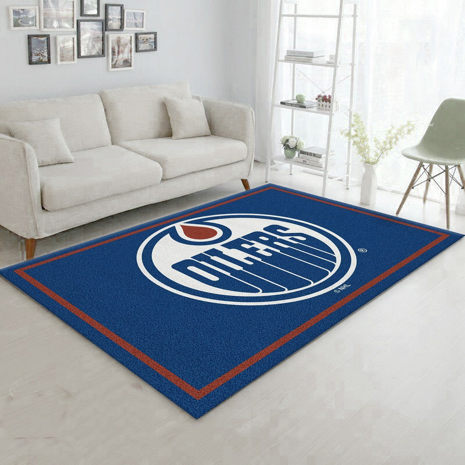 Nhl Spirit Edmonton Oilers Team Logo Area Rug, Kitchen Rug, Christmas Gift US Decor - Indoor Outdoor Rugs