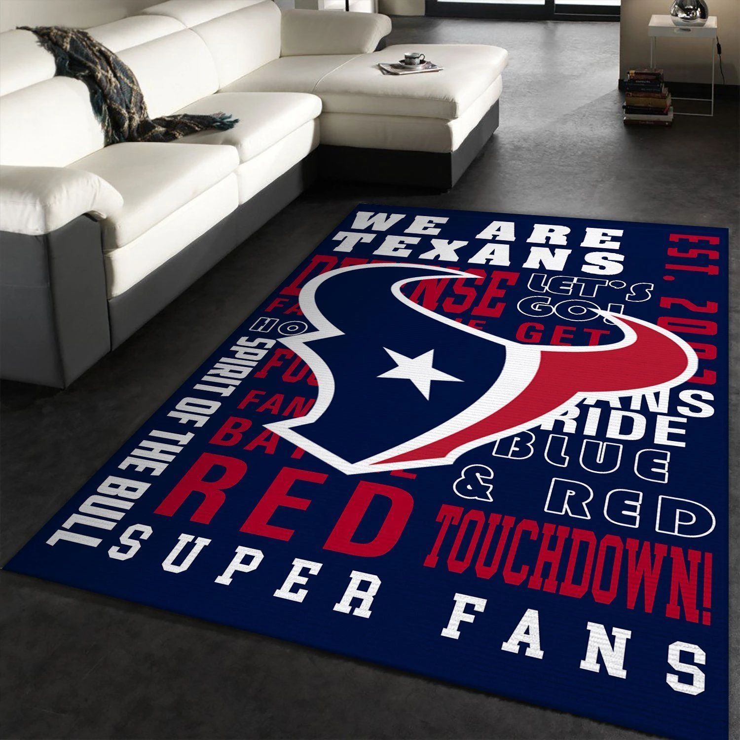 Houston Texans Area Rugs Living Room Carpet Local Brands Floor Decor The US Decor - Indoor Outdoor Rugs