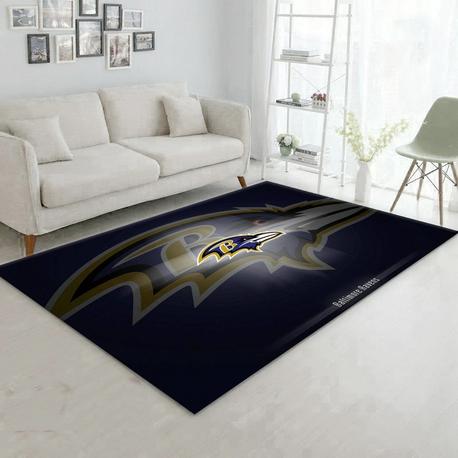 Baltimore Ravens Nfl Area Rug Living Room Rug Christmas Gift US Decor - Indoor Outdoor Rugs