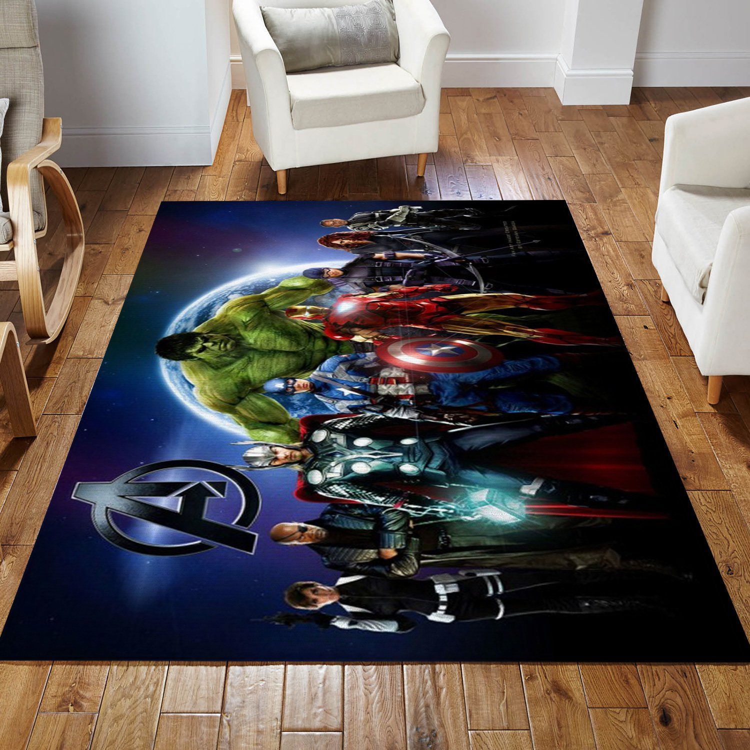 Avenger Ver2 Movie Area Rug Living Room Rug Home US Decor - Indoor Outdoor Rugs