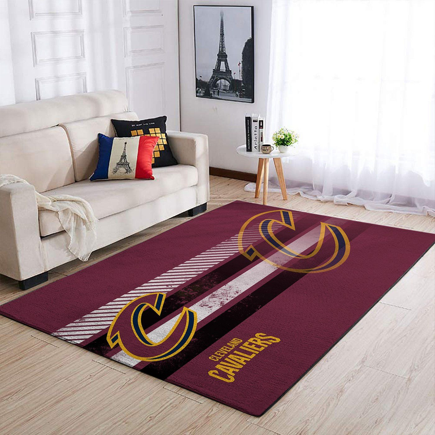 Cleveland Cavaliers Nba Team Logo Nice Gift Home Decor Rectangle Area Rug - Indoor Outdoor Rugs