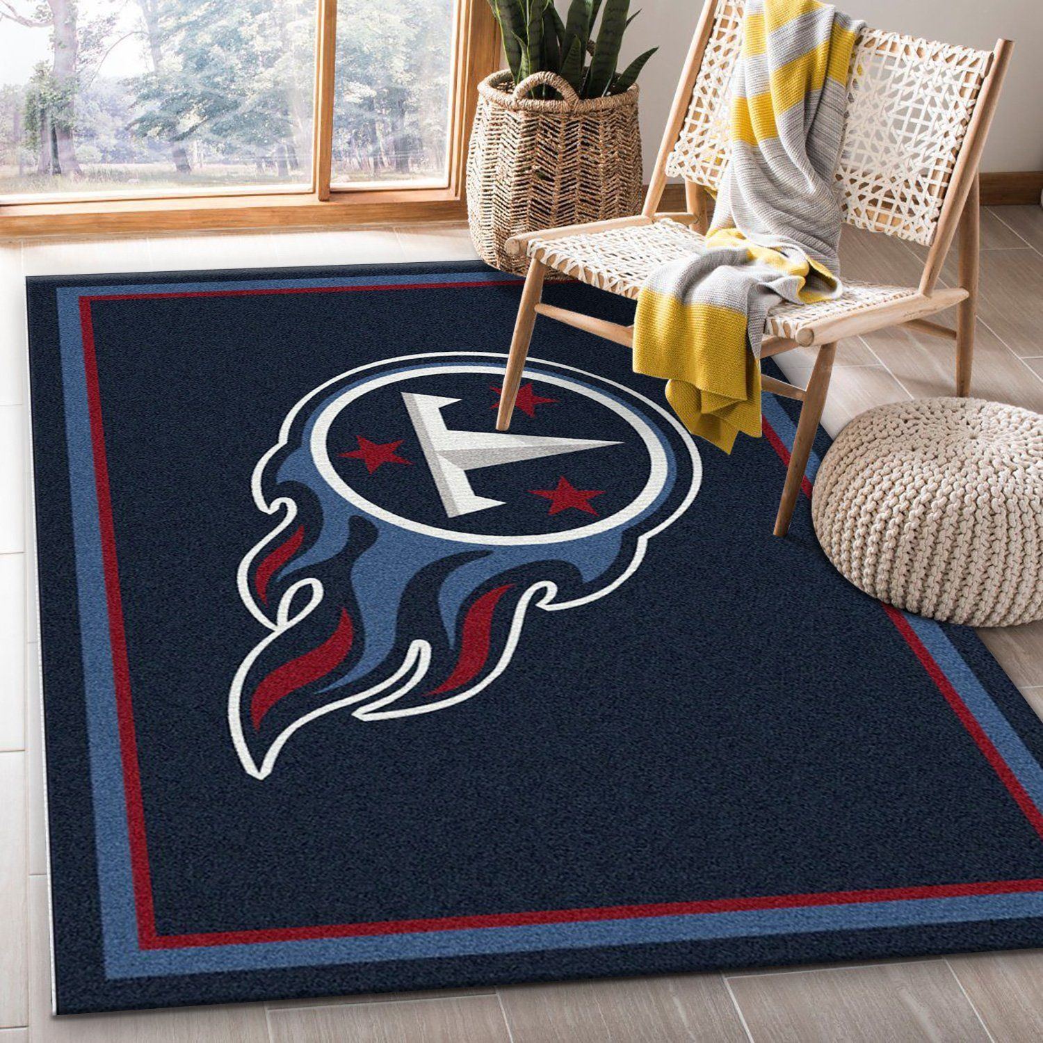 Tennessee Titans Imperial Spirit Rug NFL Area Rug Carpet, Kitchen Rug, US Gift Decor - Indoor Outdoor Rugs