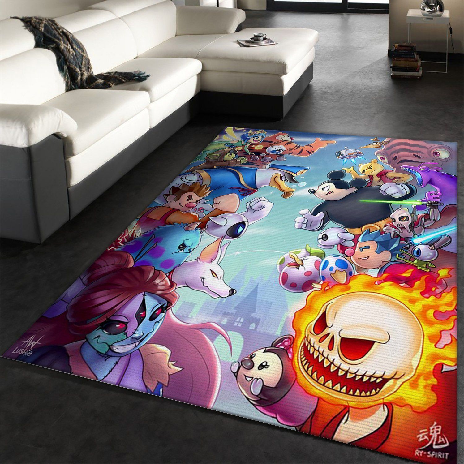 Disney Evolutions All Stars Area Rug Carpet, Bedroom, Home Decor - Indoor Outdoor Rugs