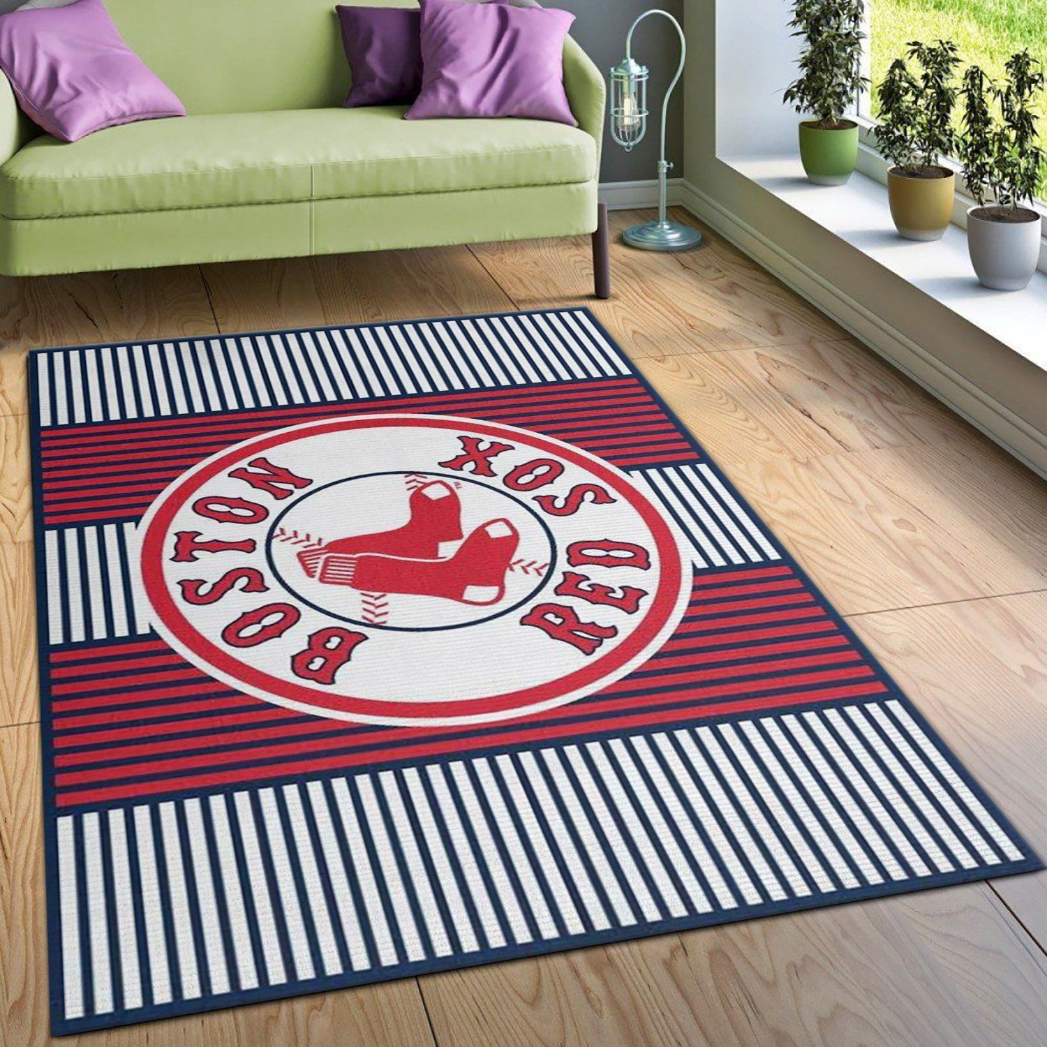 Boston Red Sox Imperial Champion Rug Area Rug For Christmas, Living room and bedroom Rug, Family Gift US Decor - Indoor Outdoor Rugs