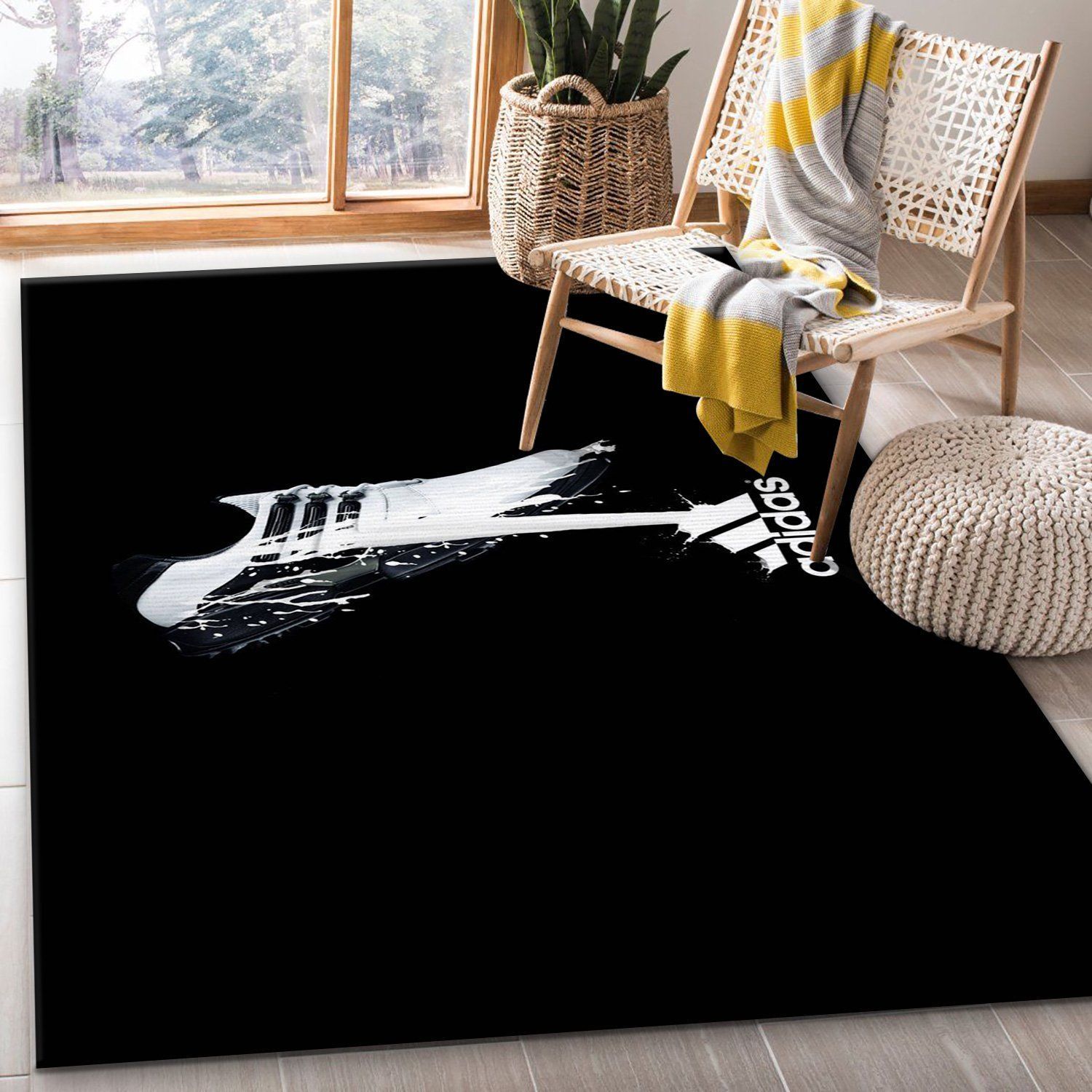 Adidas Area Rug Living Room Rug Christmas Gift US Decor - Indoor Outdoor Rugs