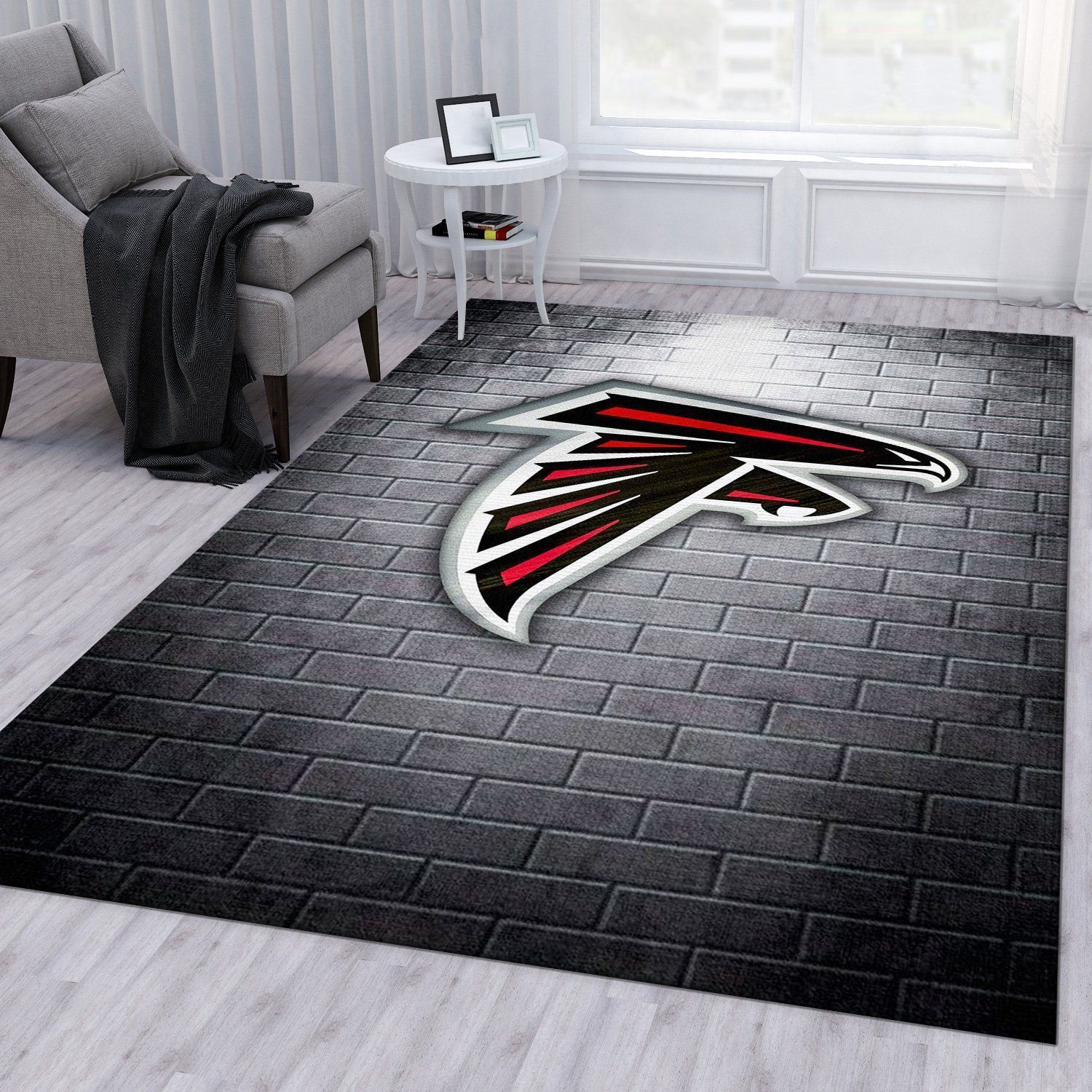 Atlanta Falcons Nfl Area Rug Bedroom Rug Family Gift US Decor - Indoor Outdoor Rugs