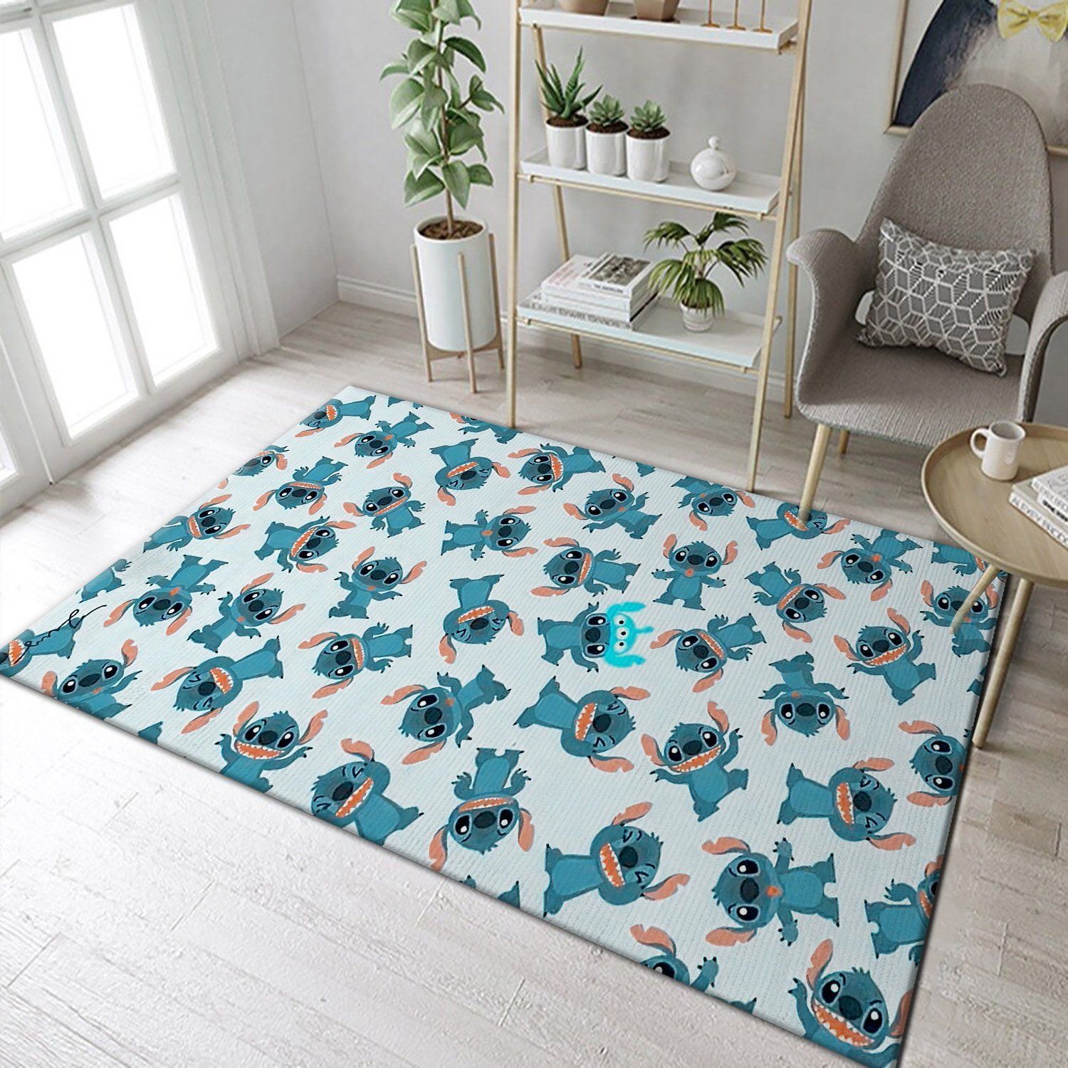 Stitch Disney Movies Area Rugs Living Room Carpet Floor Decor The US Decor - Indoor Outdoor Rugs