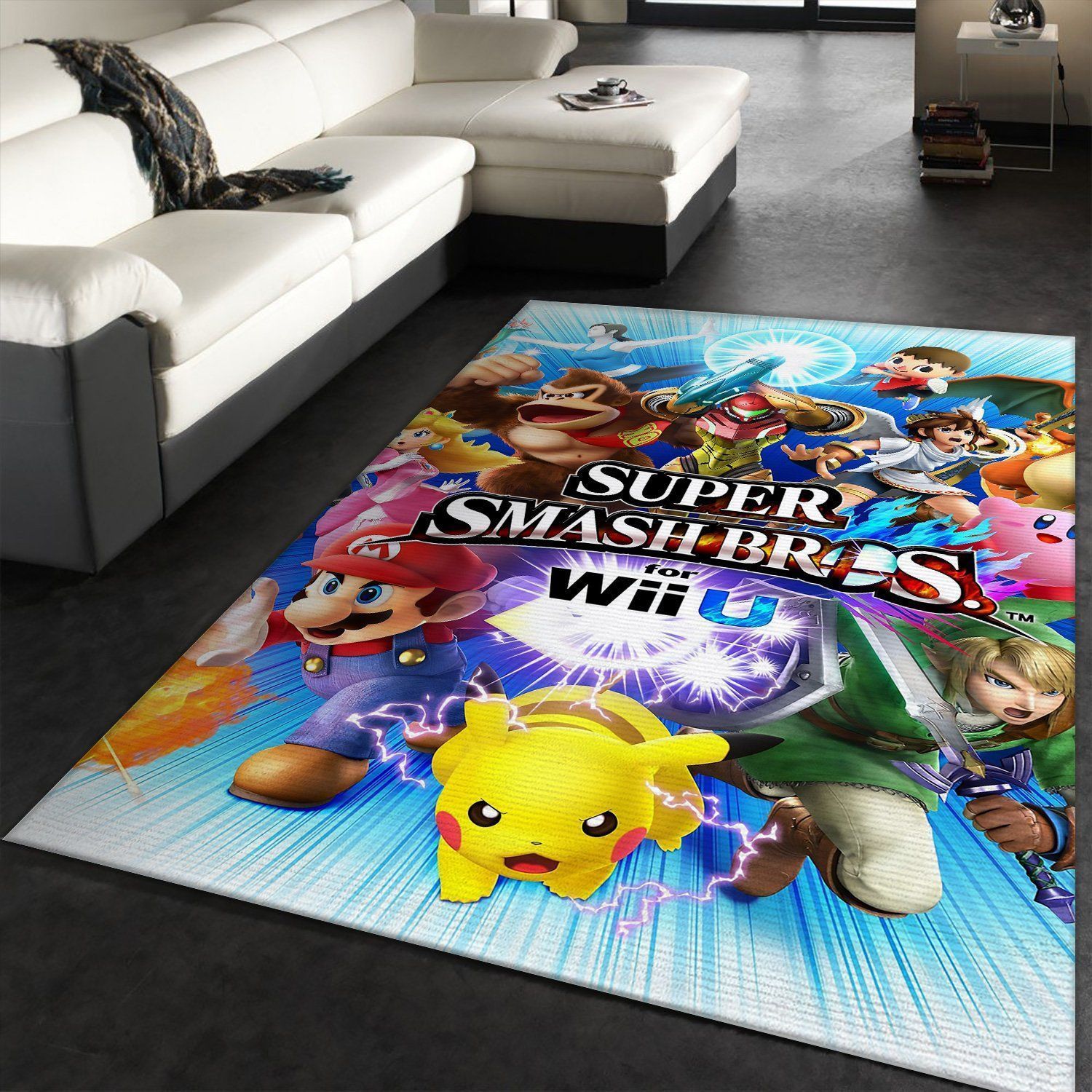 Super Smash Bros Ultimate Game Nintendo Switch FN050206 Gaming Area Rug Floor Decor The US Decor - Indoor Outdoor Rugs