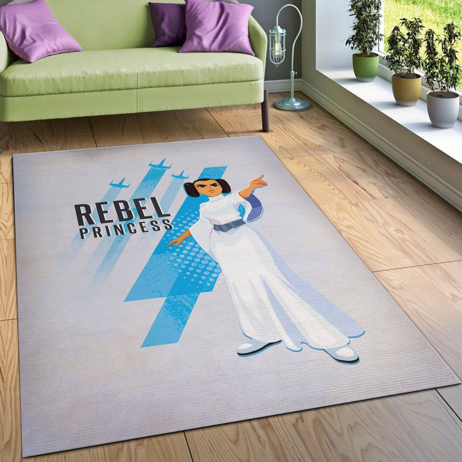 Princess Star Wars Movie Rug Star Wars Galaxy Of Adventures US Gift Decor - Indoor Outdoor Rugs