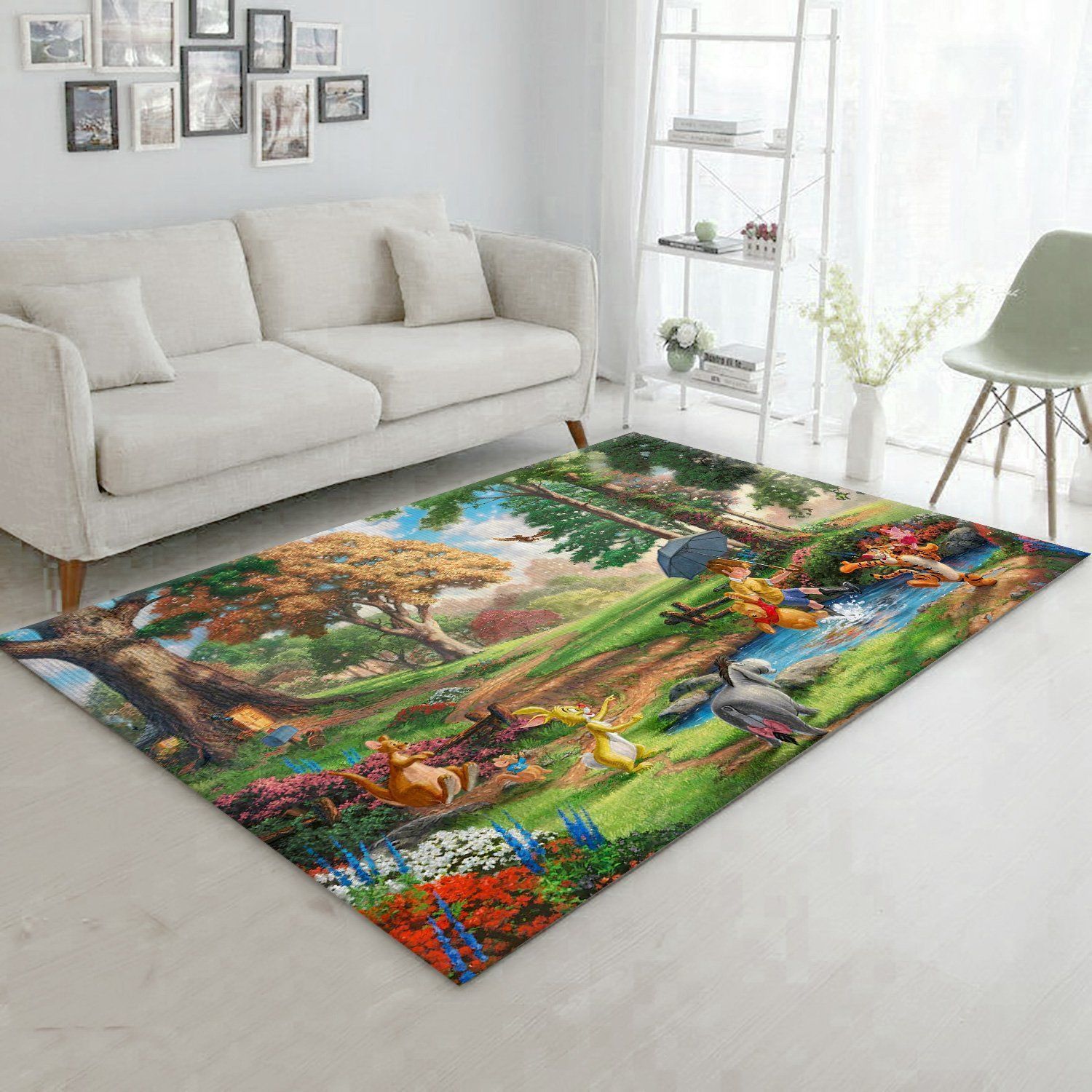 Winnie the Pooh Area Rug Disney Character Floor Decor The US Decor - Indoor Outdoor Rugs