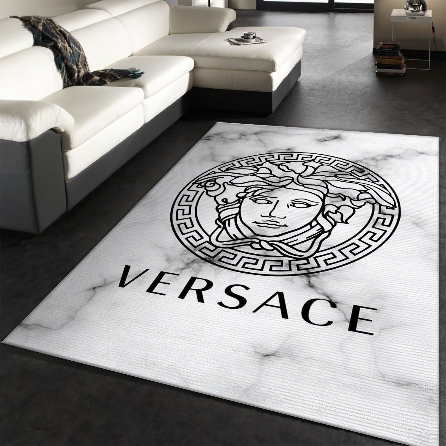 Versace Rectangle Rug Living Room Rug Christmas Gift US Decor - Indoor Outdoor Rugs