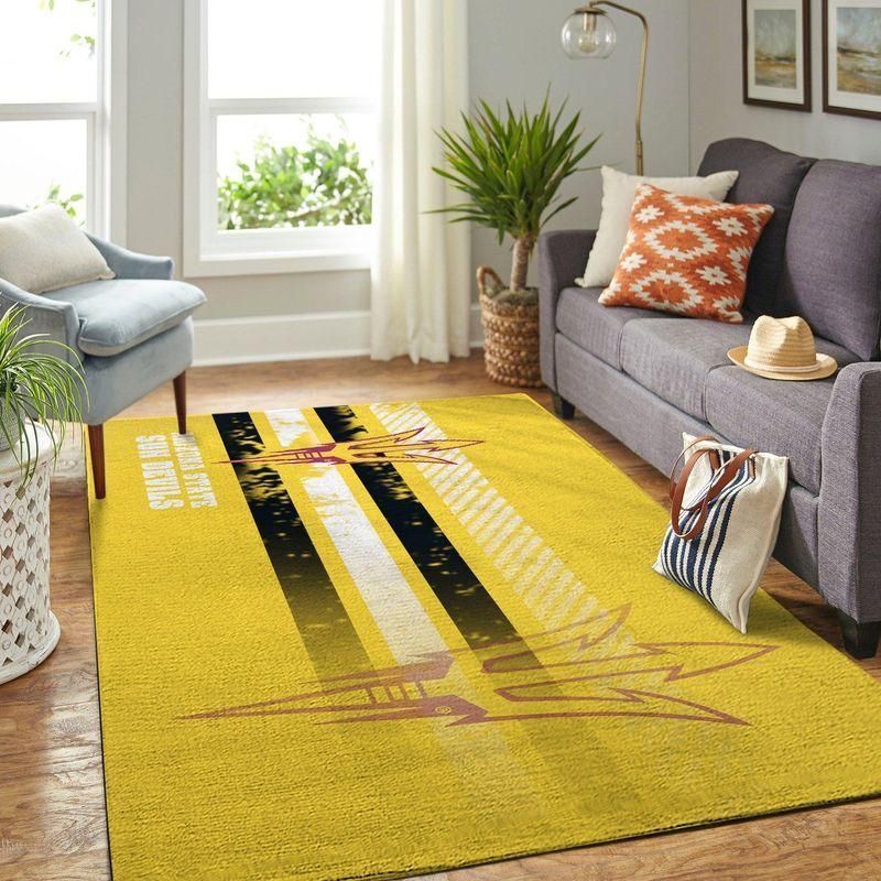 Arizona State Sun Devils Ncaa Rug Room Carpet Sport Custom Area Floor Home Decor - Indoor Outdoor Rugs