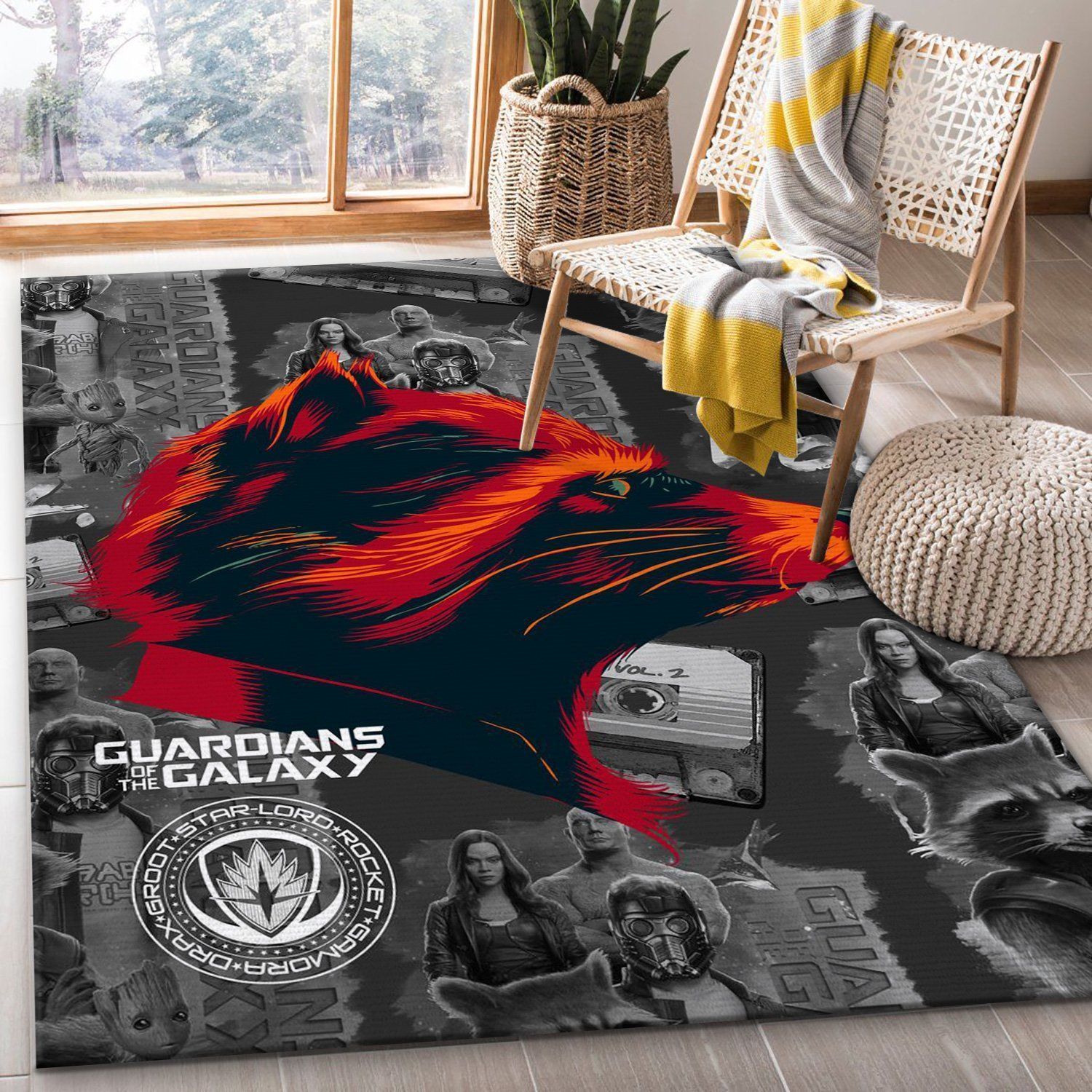 Rocket Area Rug Bedroom Rug US Gift Decor - Indoor Outdoor Rugs