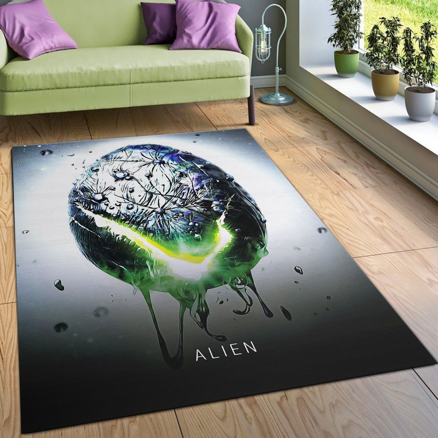 Alien Area Rug Movie Rug Home US Decor - Indoor Outdoor Rugs