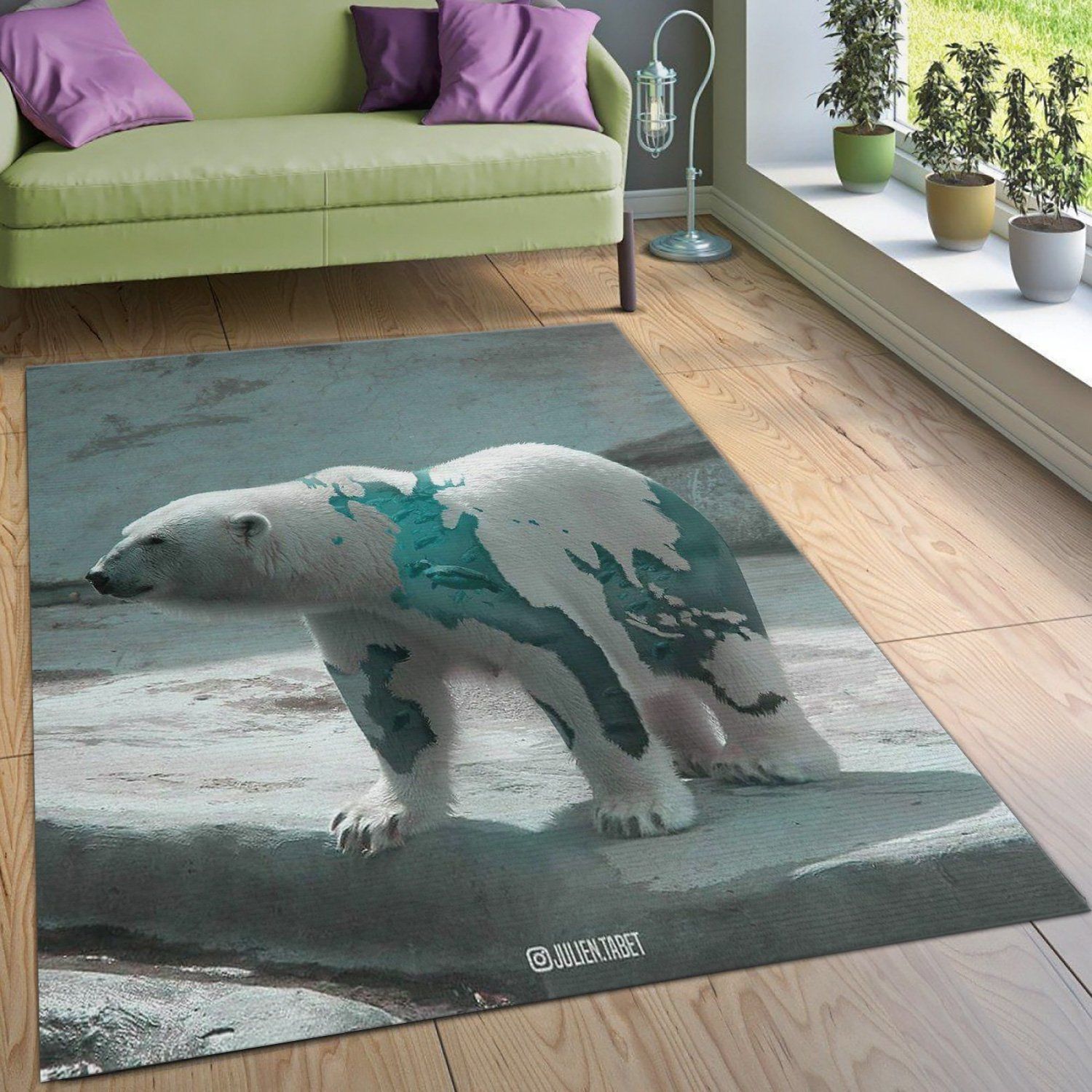 Bear Area Rug Bedroom Rug Home Decor Floor Decor - Indoor Outdoor Rugs