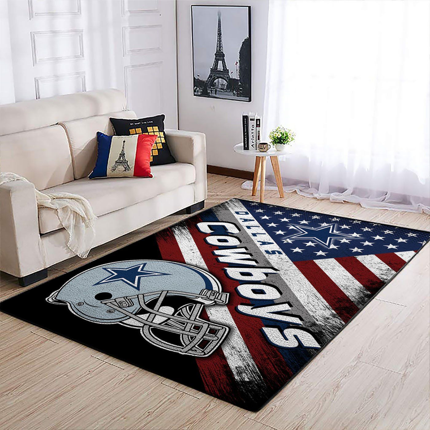 Dallas Cowboys Nfl Team Logo American Style Nice Gift Home Decor Rectangle Area Rug - Indoor Outdoor Rugs