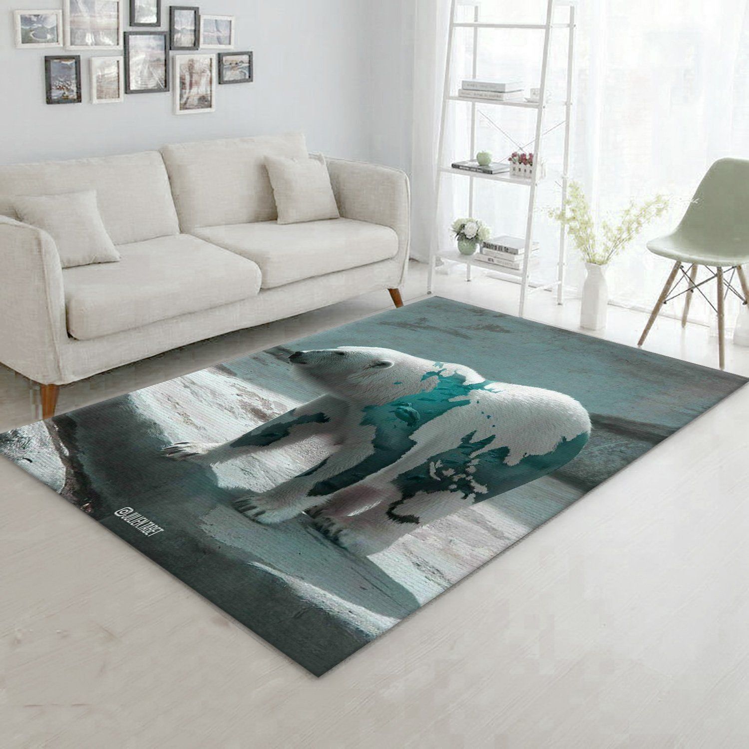 Bear Area Rug Bedroom Rug Home Decor Floor Decor - Indoor Outdoor Rugs