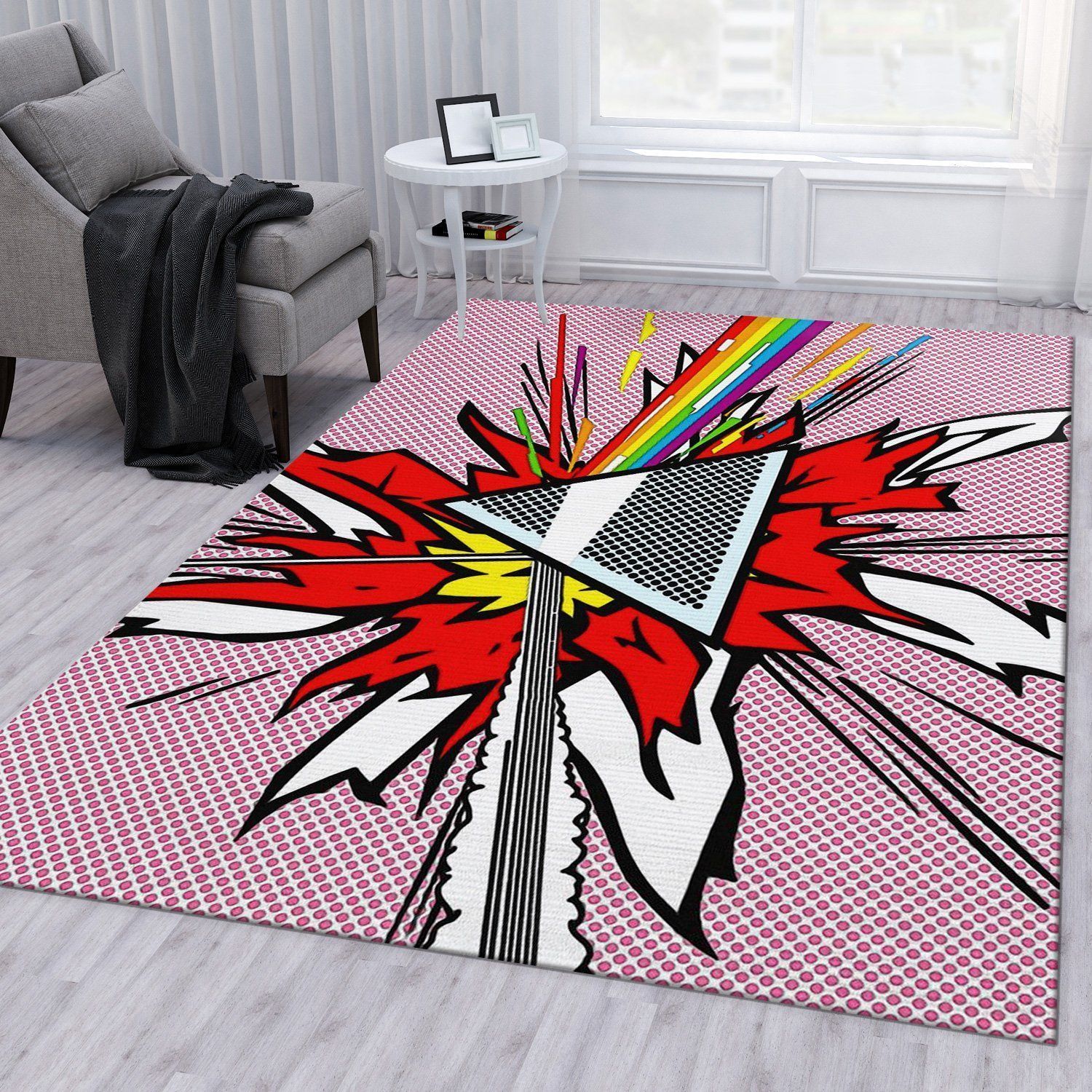 Pink Floyd Painting Area Rug Bedroom Rug Home US Decor - Indoor Outdoor Rugs