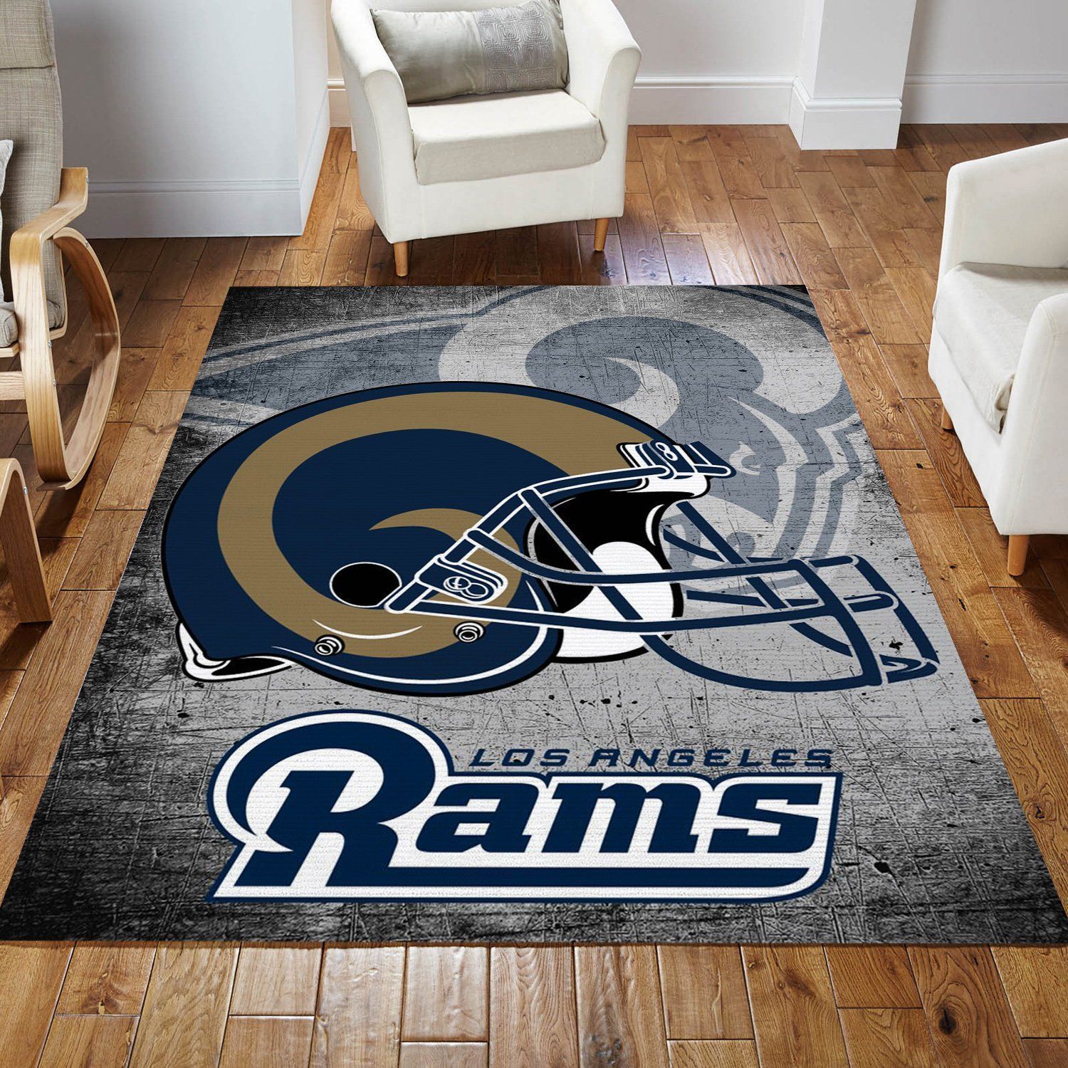 Los Angeles Rams Football Nfl Football Team Area Rug For Gift Bedroom Rug Christmas Gift US Decor - Indoor Outdoor Rugs