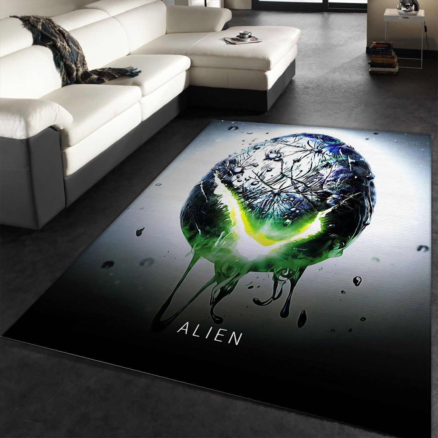 Alien Area Rug Movie Rug Home US Decor - Indoor Outdoor Rugs