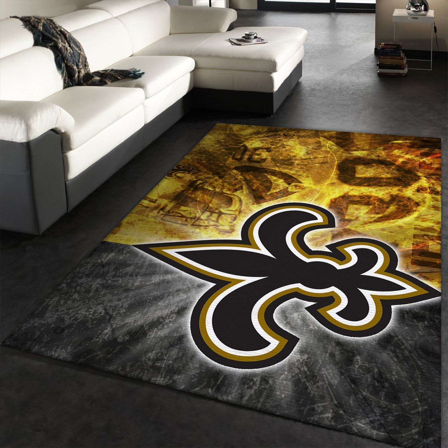 New Orleans Saints Area Rug NFL Football Floor Decor 191007 - Indoor Outdoor Rugs