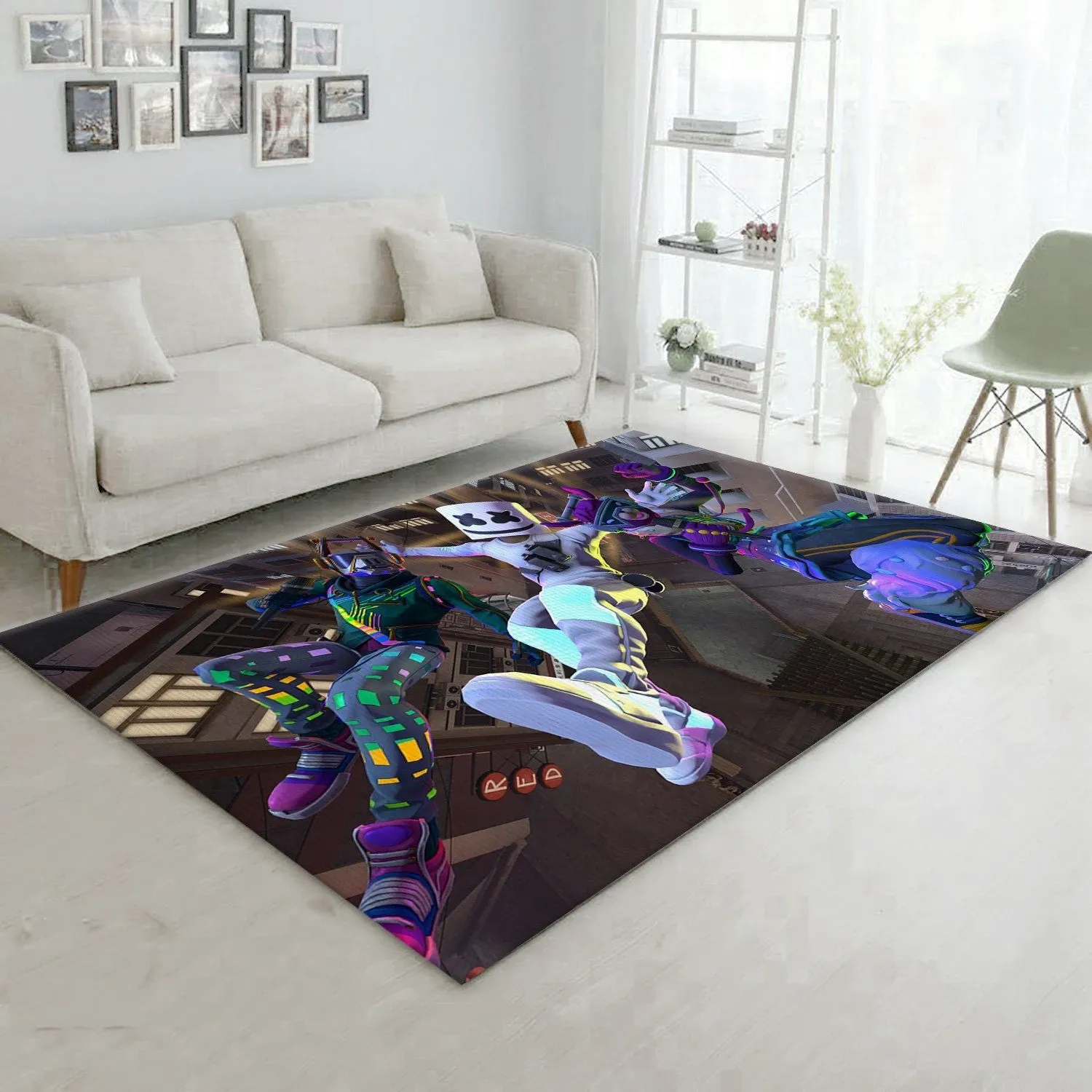 Fortnite Gaming Area Rug Living Room Home Decor Floor Decor - Indoor Outdoor Rugs