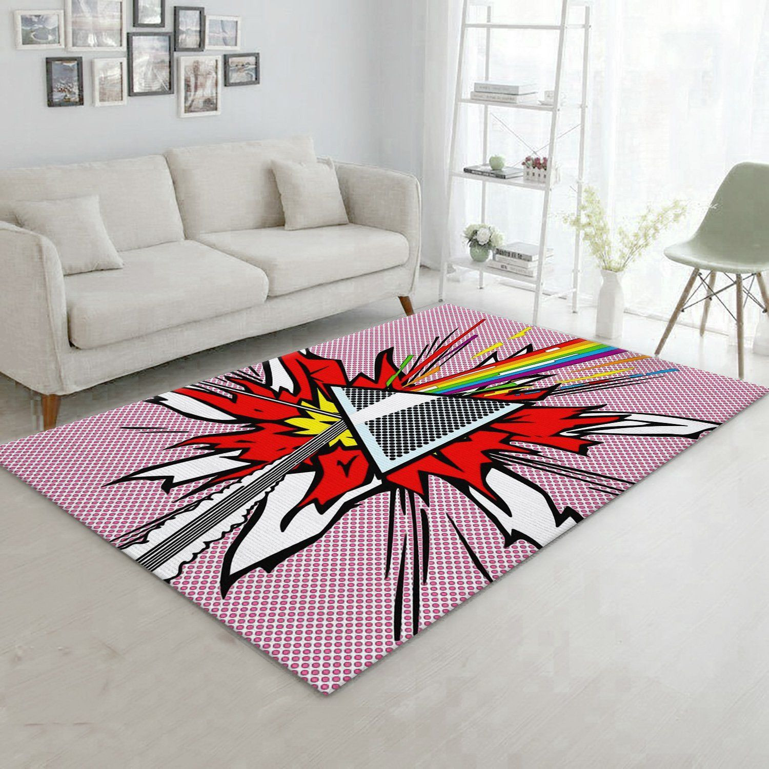 Pink Floyd Painting Area Rug Bedroom Rug Home US Decor - Indoor Outdoor Rugs