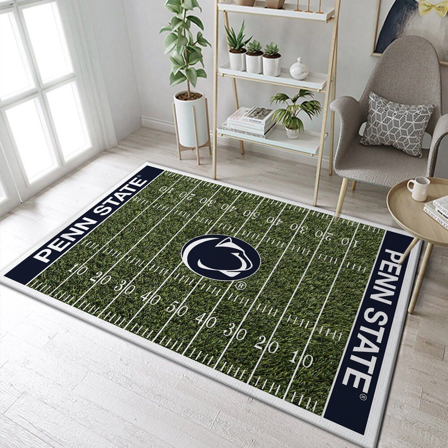 Nfl Football Penn State Nittany Lions Home Field Area Rug Home Decor - Indoor Outdoor Rugs