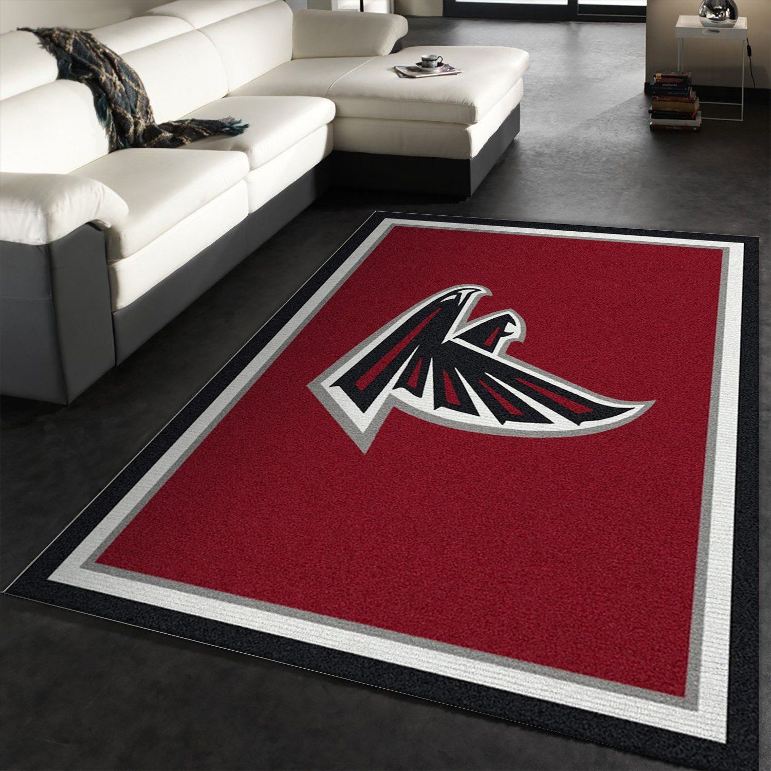 Atlanta Falcons Imperial Spirit Rug NFL Area Rug Carpet, Bedroom, US Gift Decor - Indoor Outdoor Rugs