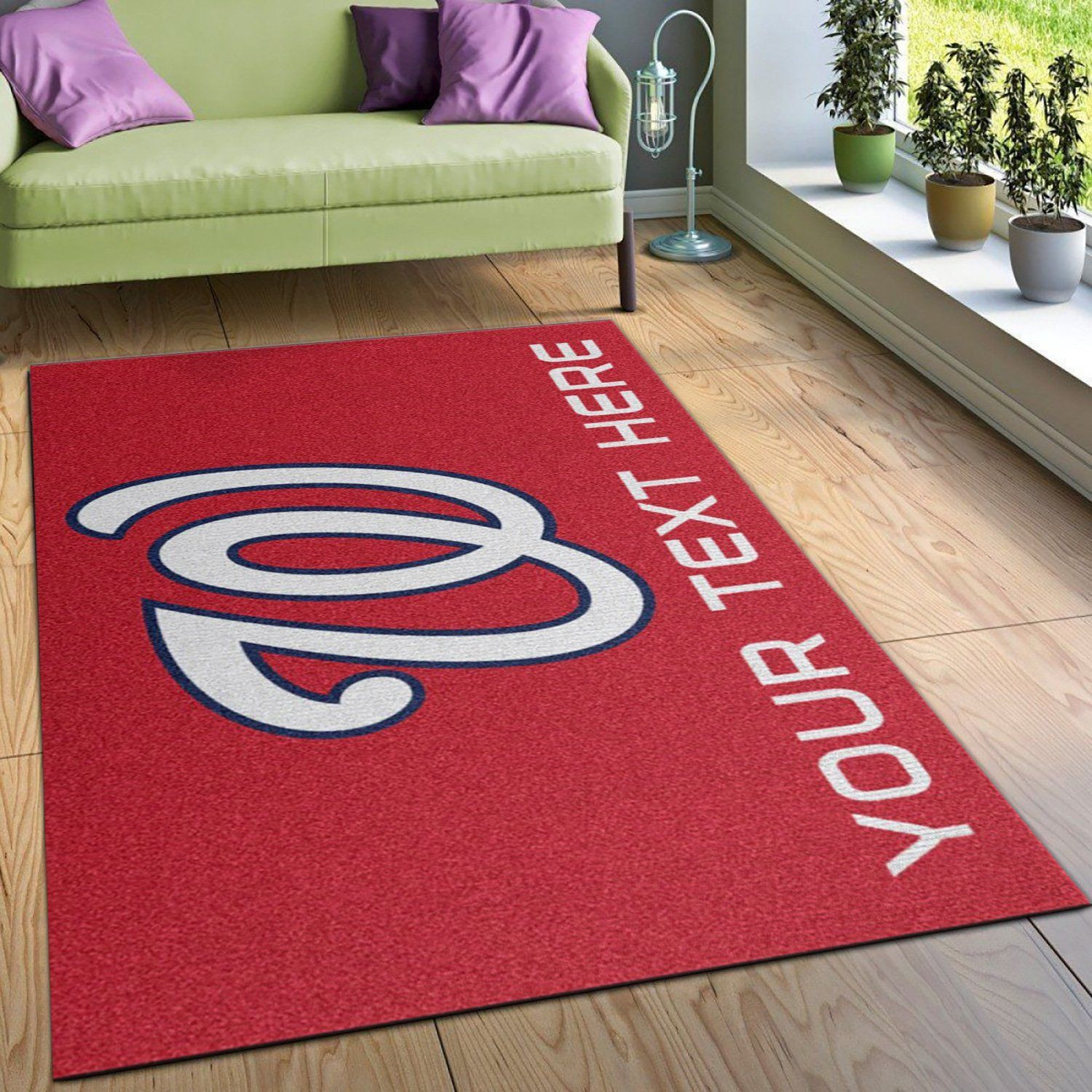 Customizable Personalized Accent MLB Rug Area Rug Carpet, Living Room Rug, Family Gift US Decor - Indoor Outdoor Rugs