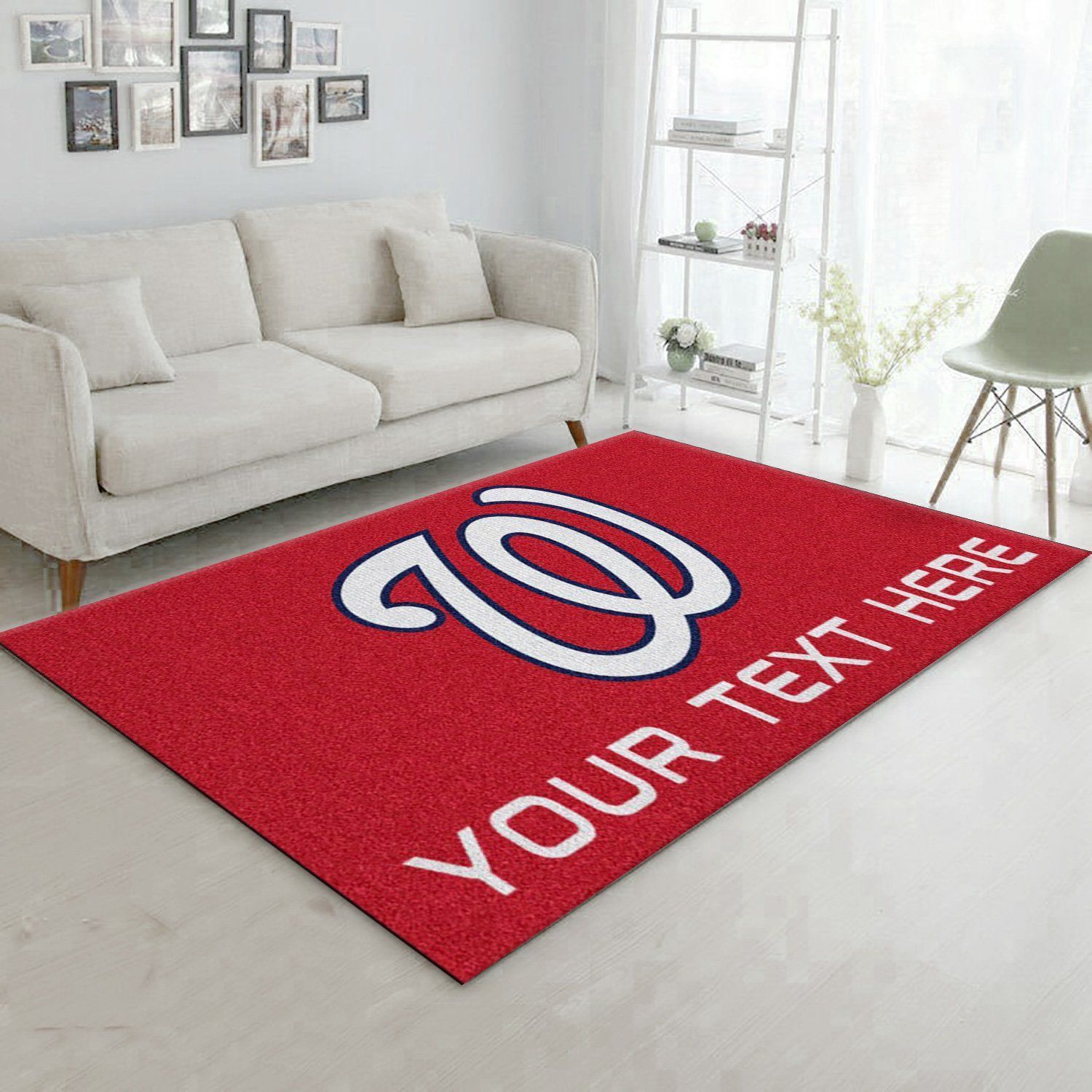 Customizable Personalized Accent MLB Rug Area Rug Carpet, Living Room Rug, Family Gift US Decor - Indoor Outdoor Rugs