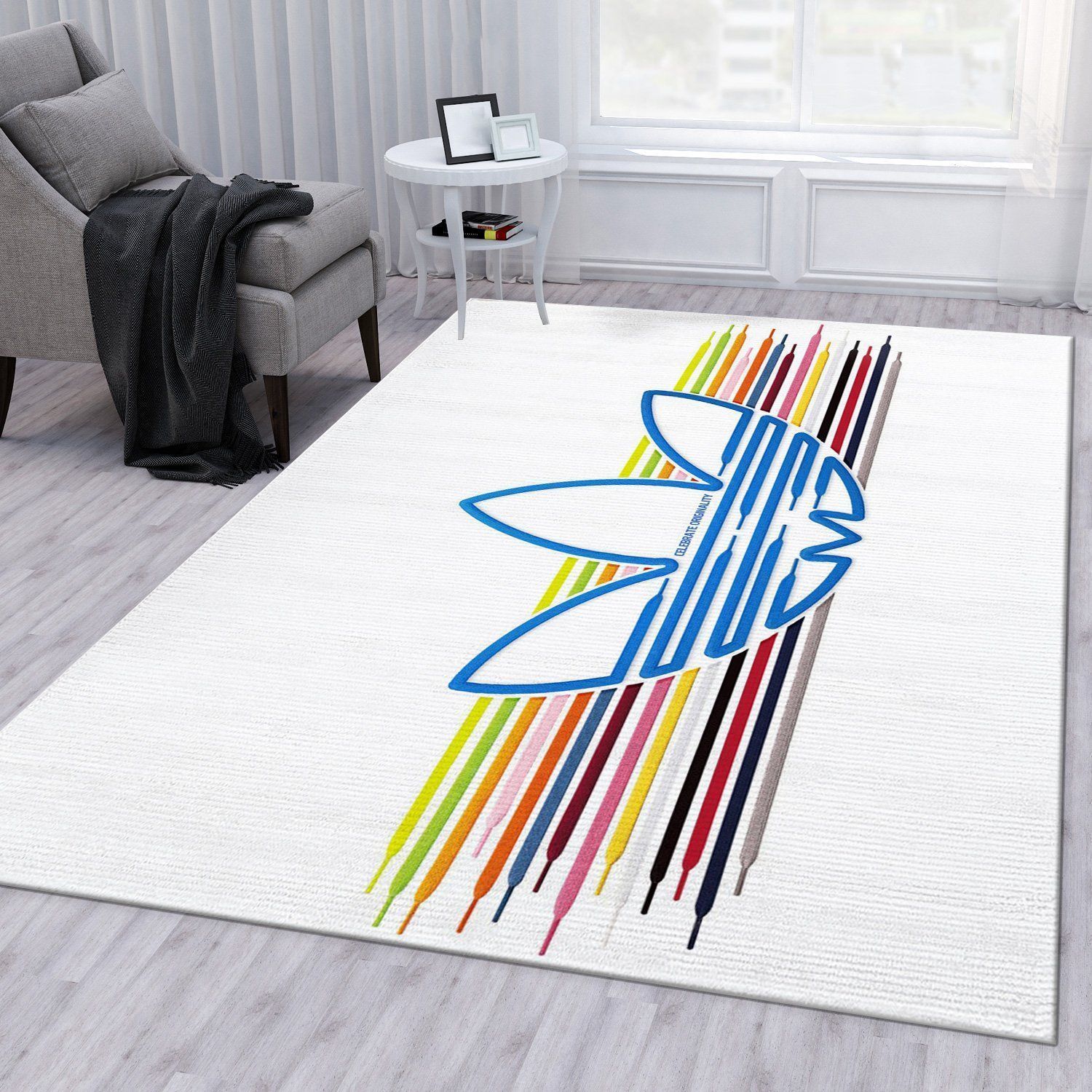 Adidas Area Rug Living Room Rug Christmas Gift US Decor - Indoor Outdoor Rugs