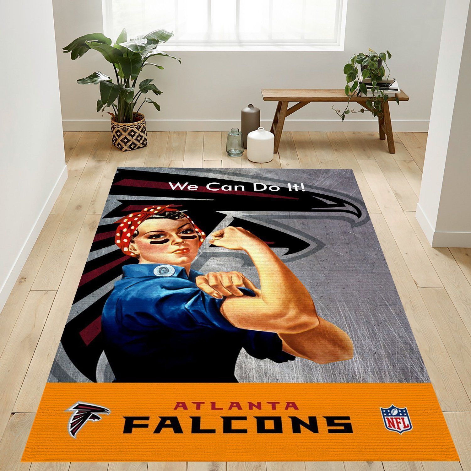 Atlanta Falcons Nfl Area Rug Living Room Rug Christmas Gift US Decor - Indoor Outdoor Rugs