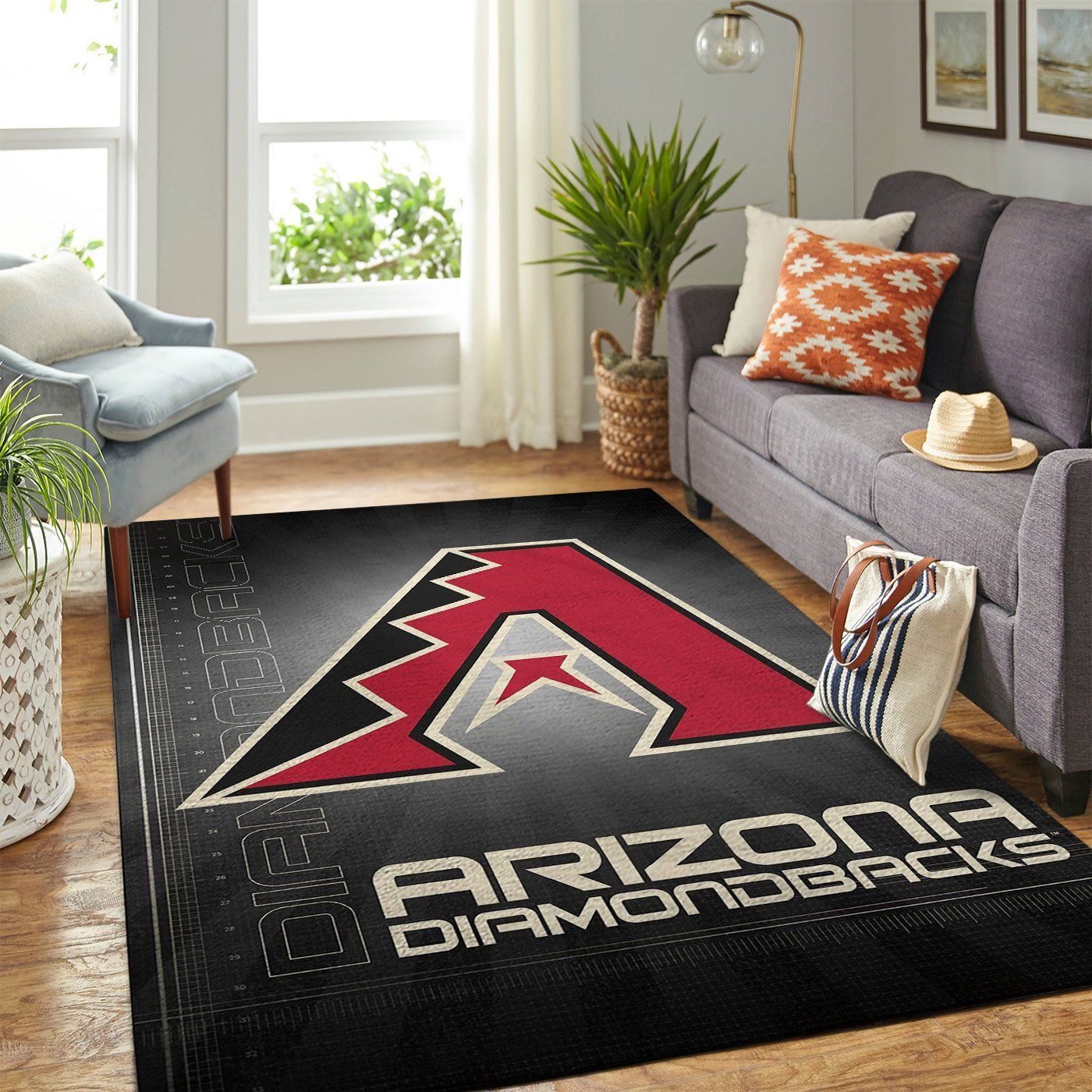 Arizona Diamondbacks Mlb Team Logo Style Nice Gift Home Decor Rectangle Area Rug - Indoor Outdoor Rugs