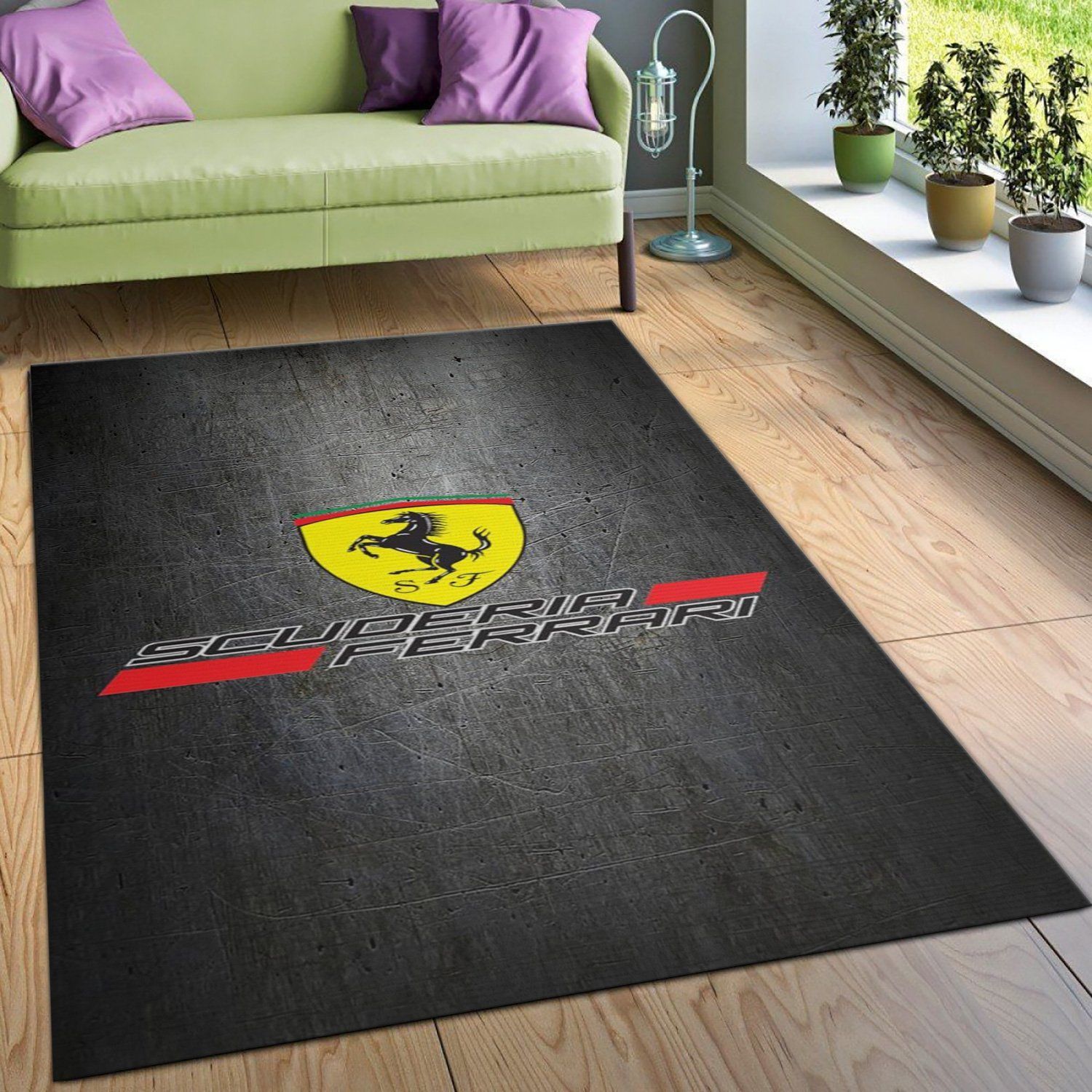 Ferrari Area Rug For Christmas Bedroom Home Decor Floor Decor - Indoor Outdoor Rugs