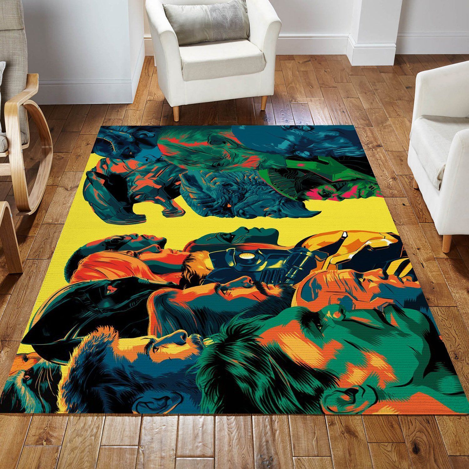 Good Guys Bad Guys Area Rug For Christmas Bedroom Rug Home US Decor - Indoor Outdoor Rugs