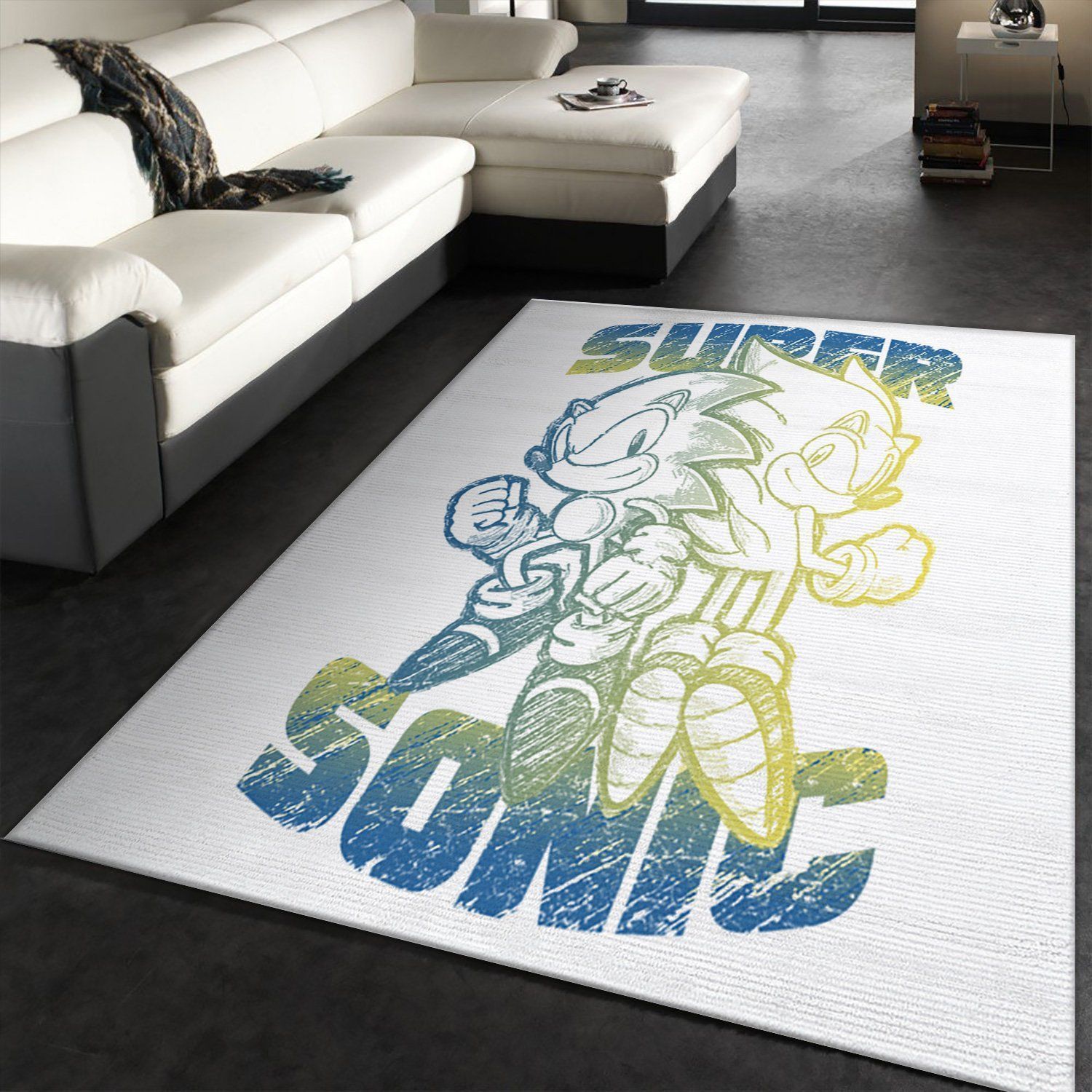 Super Sonic Area Rug For Christmas, Kitchen Rug, Family Gift US Decor - Indoor Outdoor Rugs