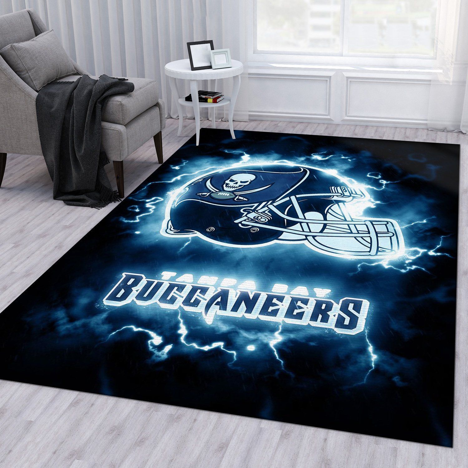 Tampa Bay Buccaneers Nfl Area Rug For Christmas Bedroom Rug Home Decor Floor Decor - Indoor Outdoor Rugs