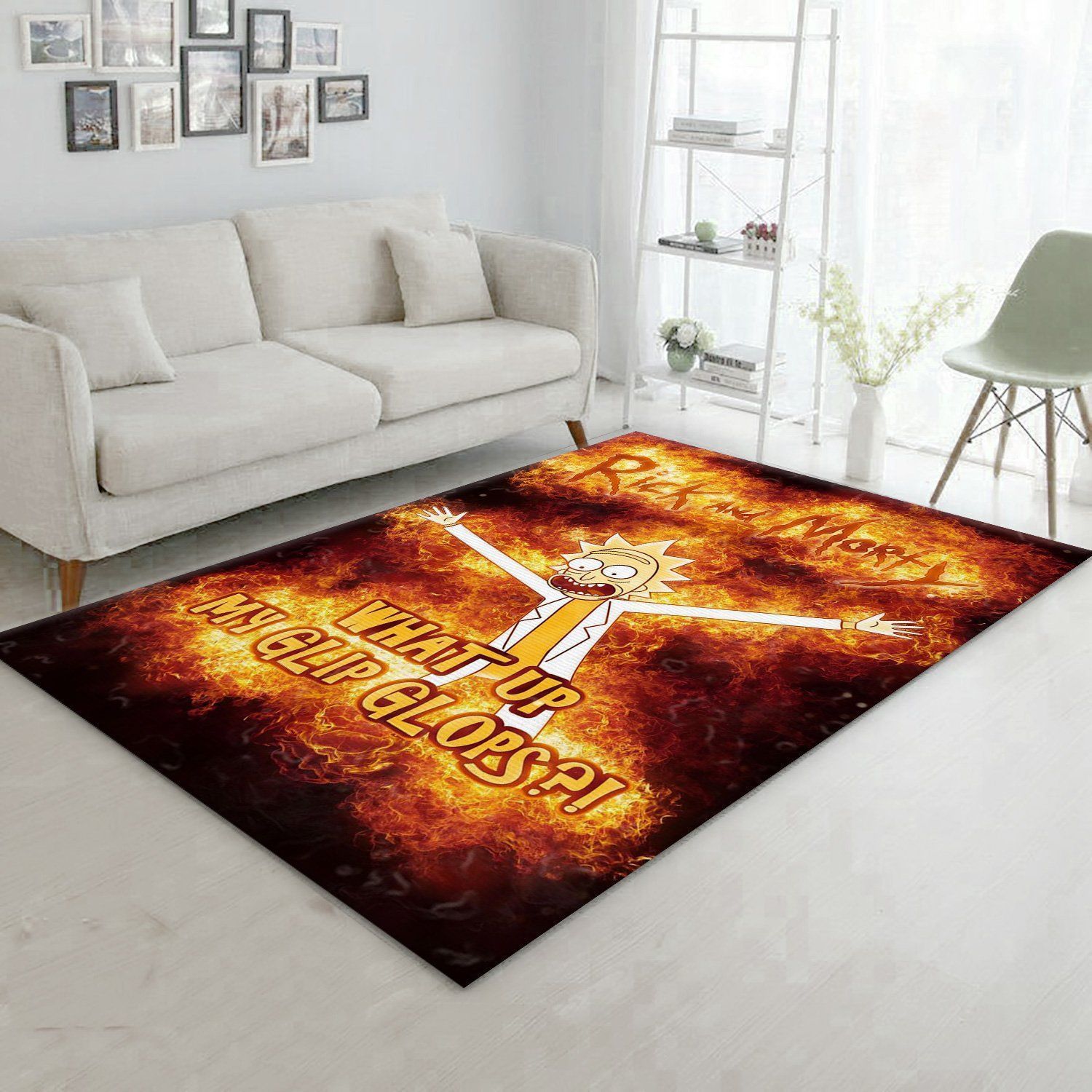 Rick And Morty Noel Gift Rug Bedroom Rug Home Decor Floor Decor - Indoor Outdoor Rugs