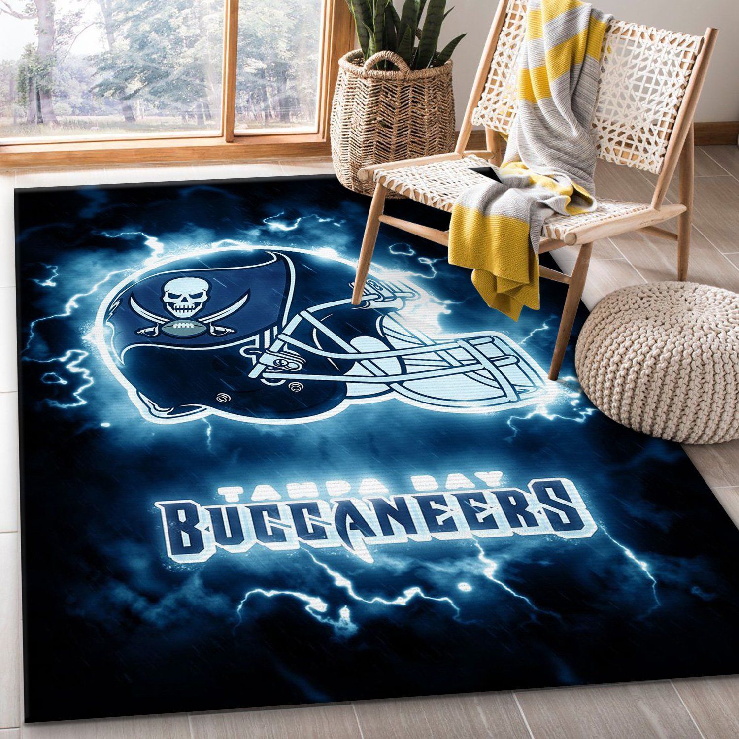 Tampa Bay Buccaneers Nfl Area Rug For Christmas Bedroom Rug Home Decor Floor Decor - Indoor Outdoor Rugs